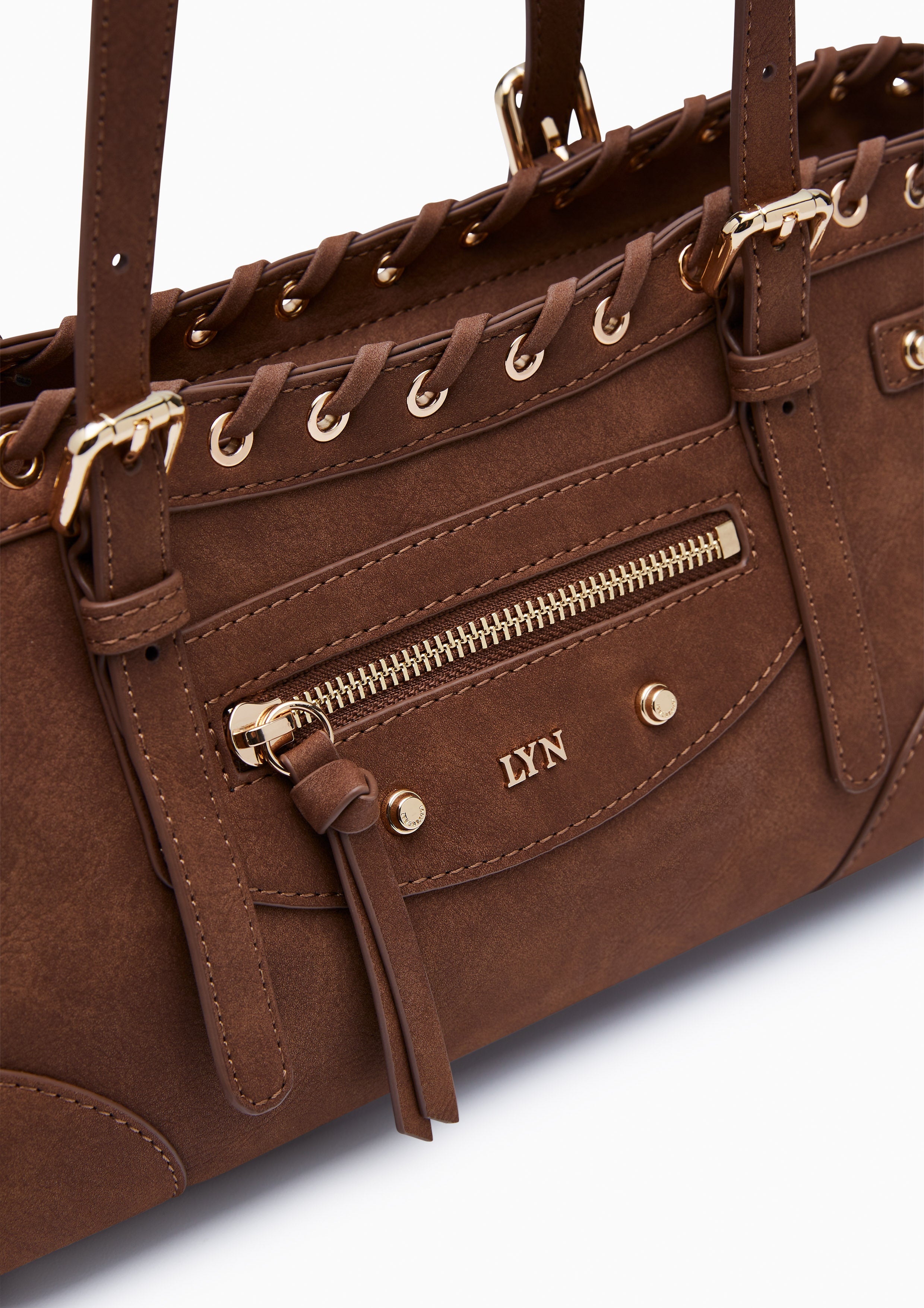 Bigga  M Shoulder Bag - Brown