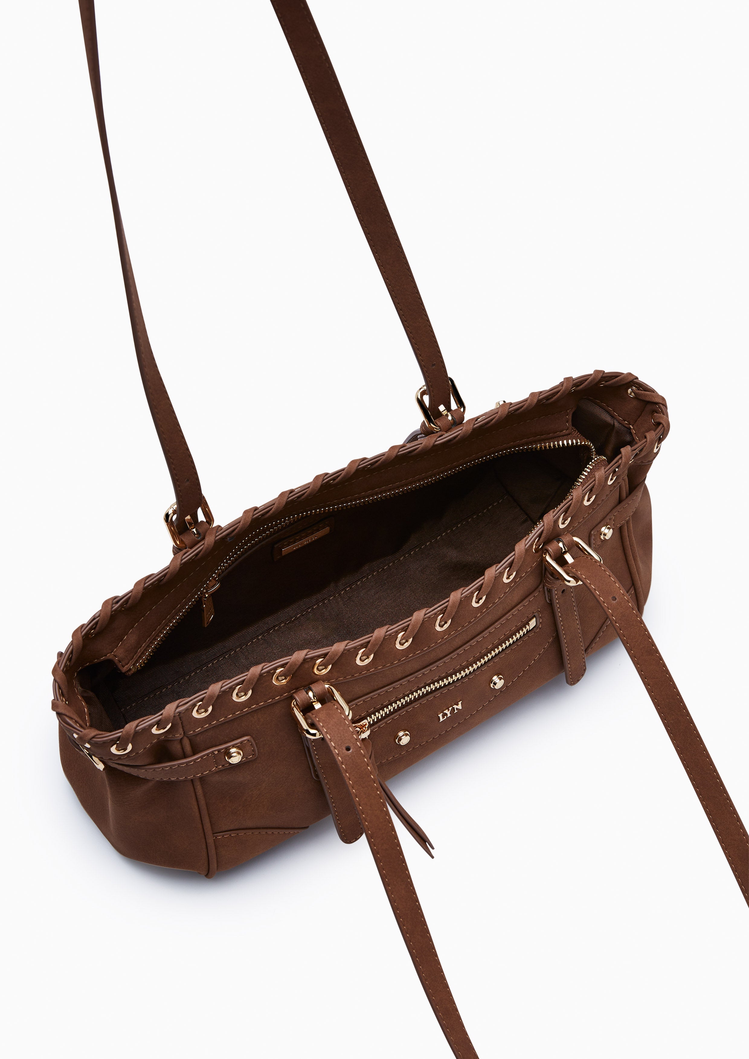 Bigga  M Shoulder Bag - Brown