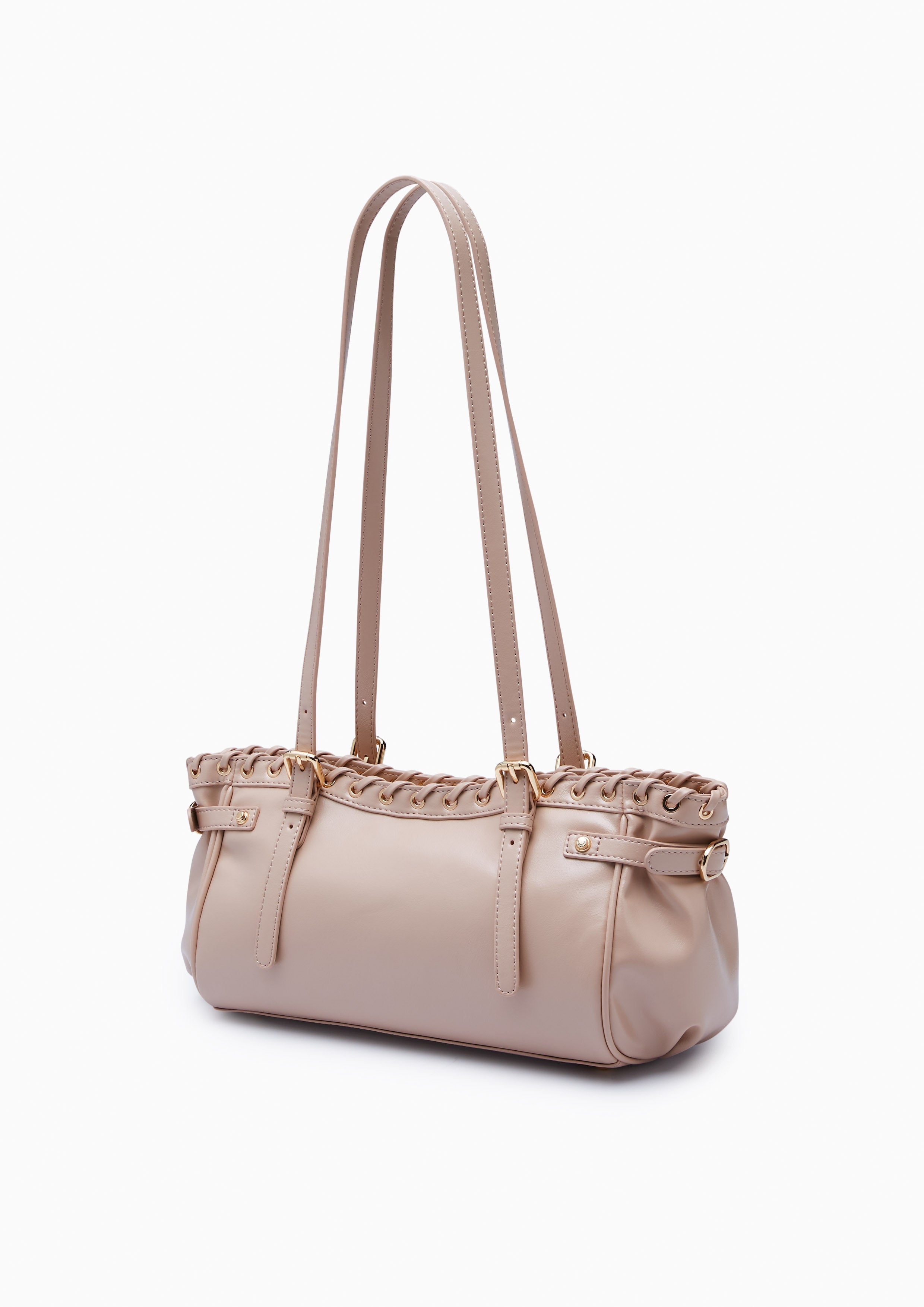 Bigga  M Shoulder Bag - Light Grey