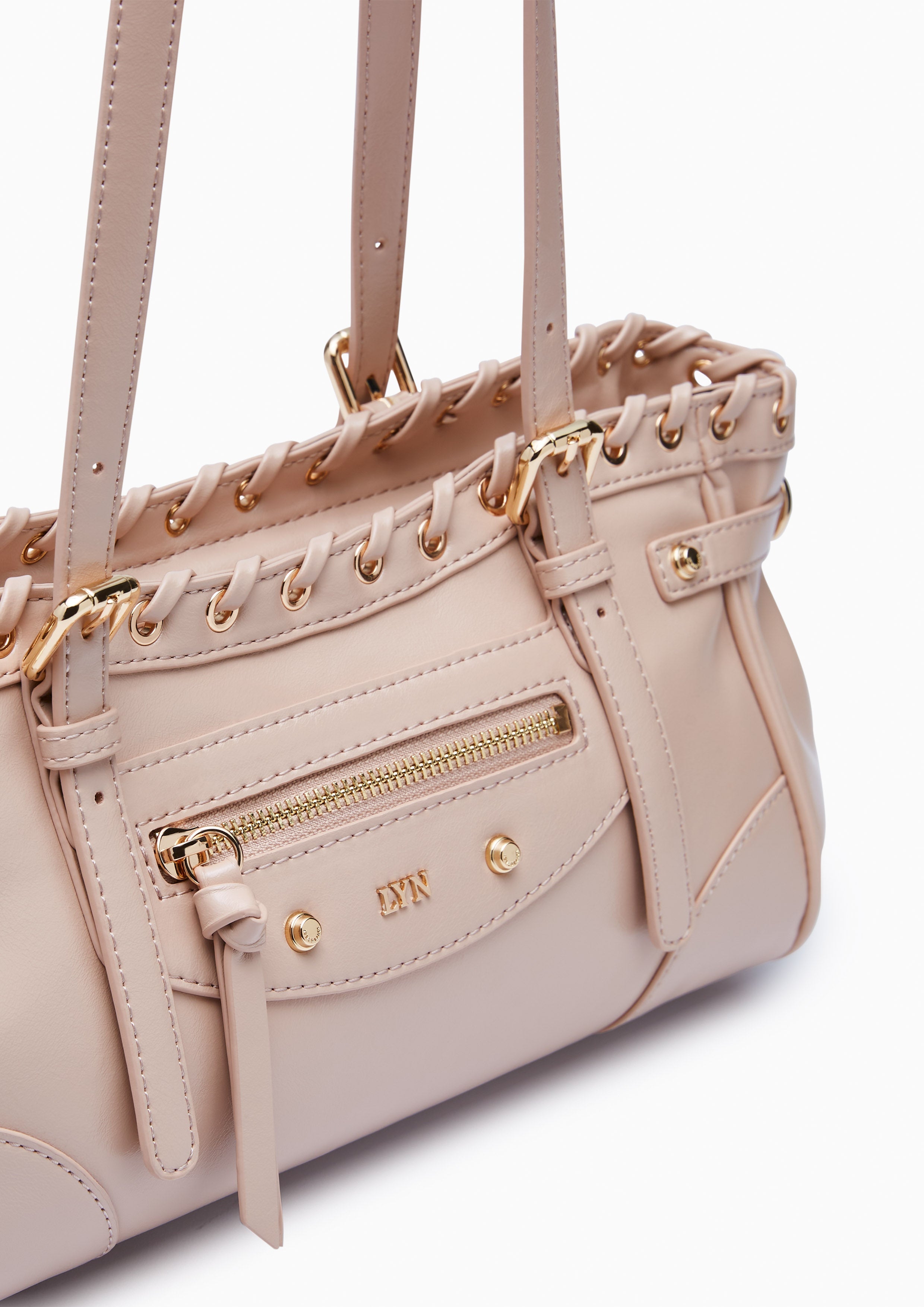Bigga  M Shoulder Bag - Light Grey