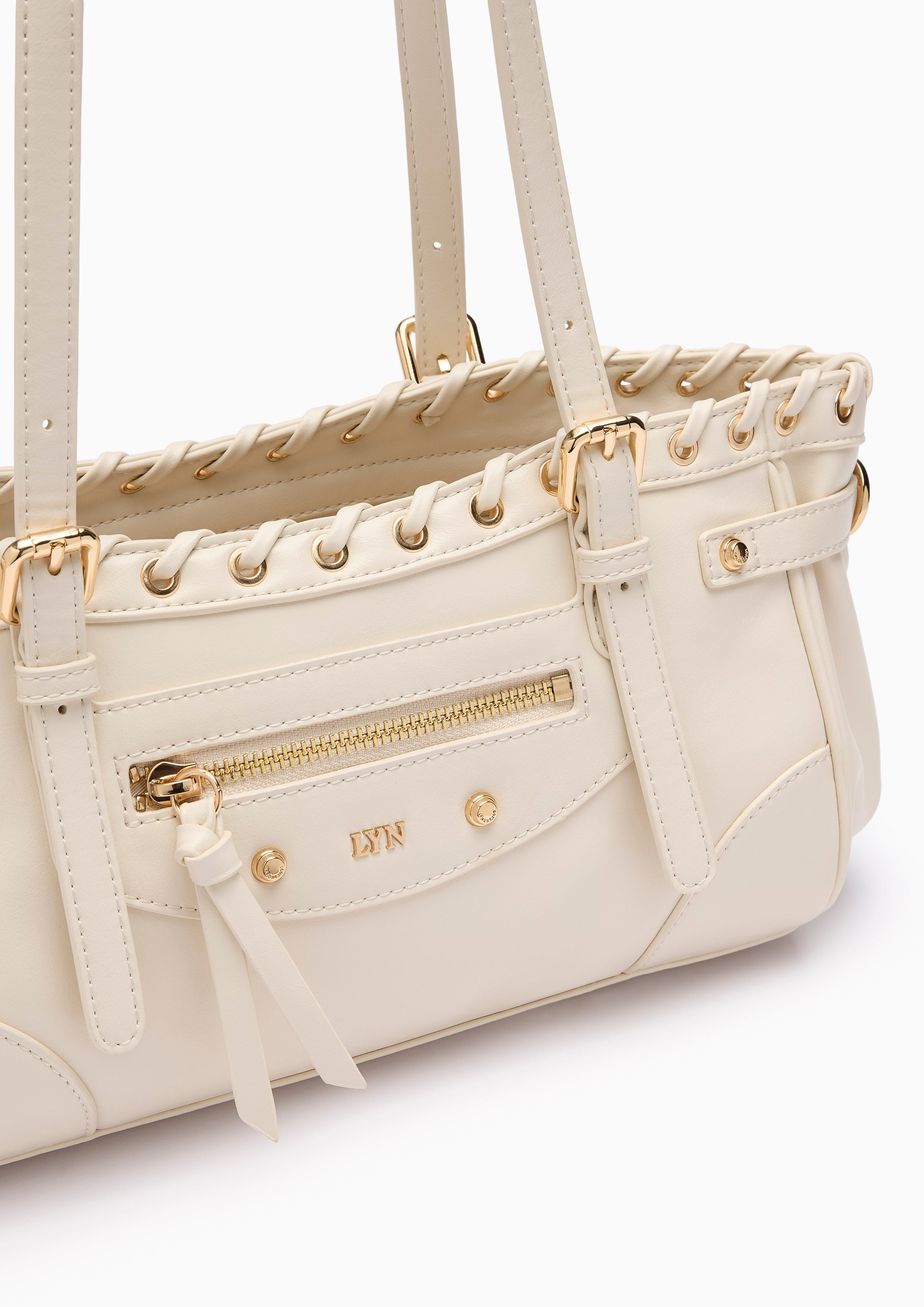 Bigga  M Shoulder Bag - Light Grey