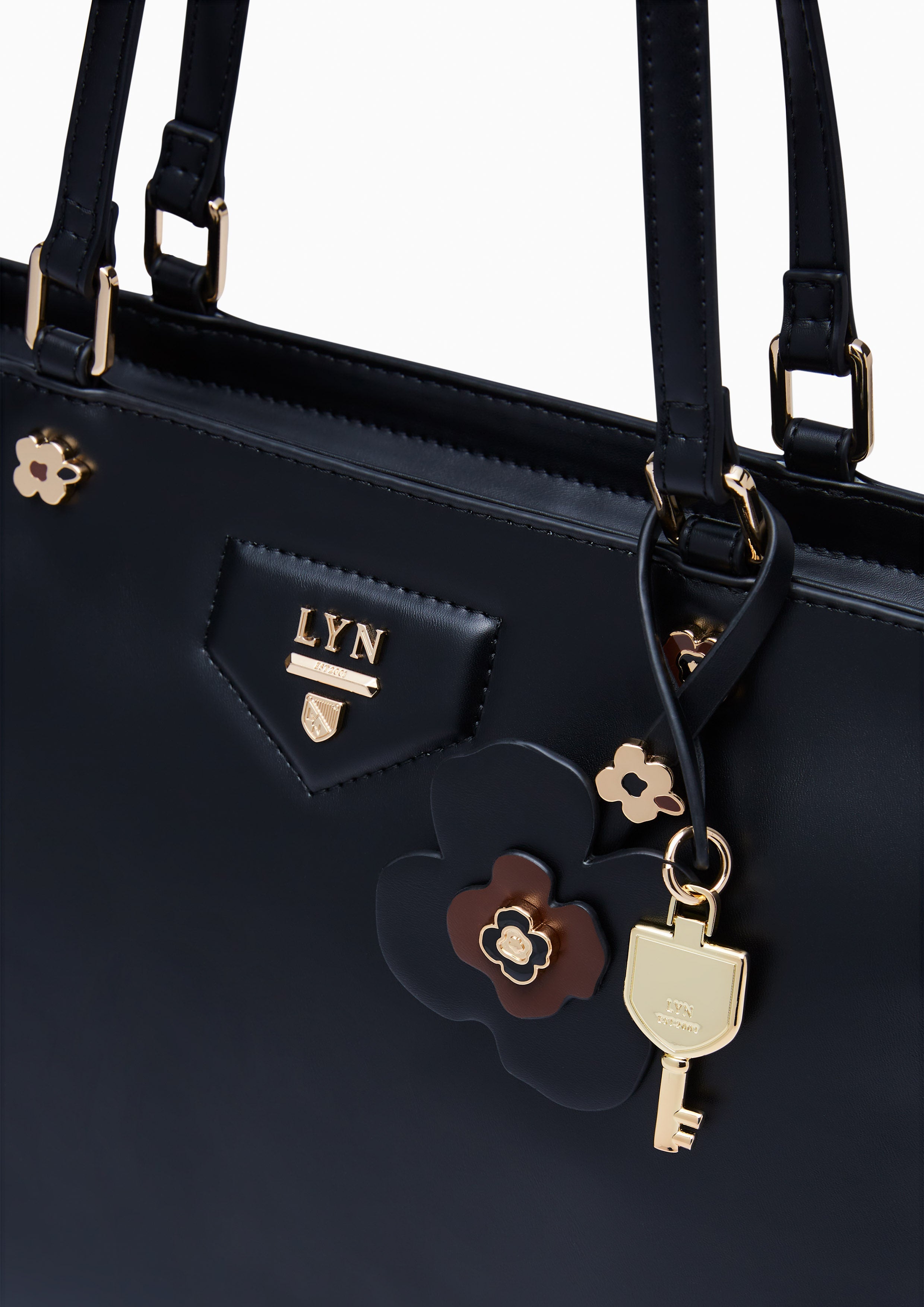 Poppy Carina L Tote Bag - Black