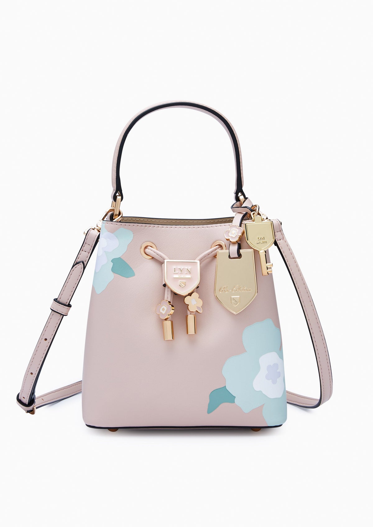 Poppy Carina  S Bucket Bag - Printed Nude