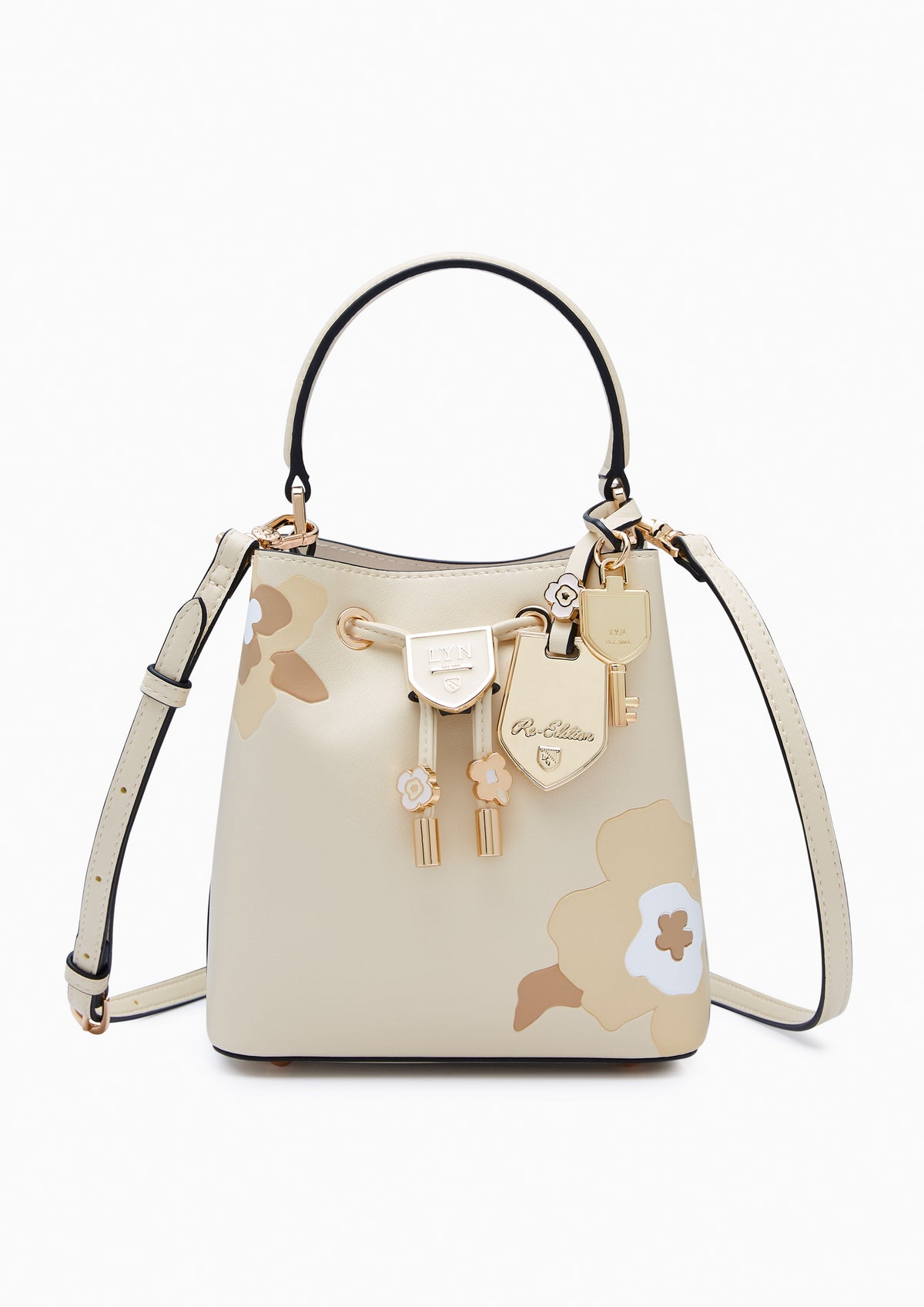 Poppy Carina  S Bucket Bag - Light Printed Yellow