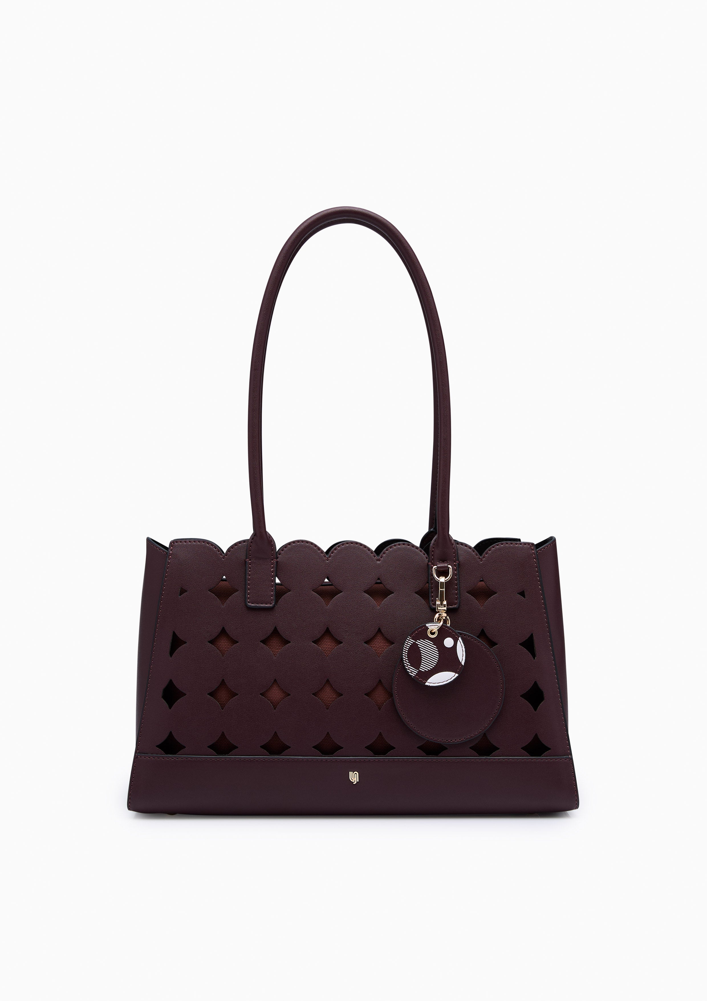 Abeny Infinite  L Tote Bag - Dark Red