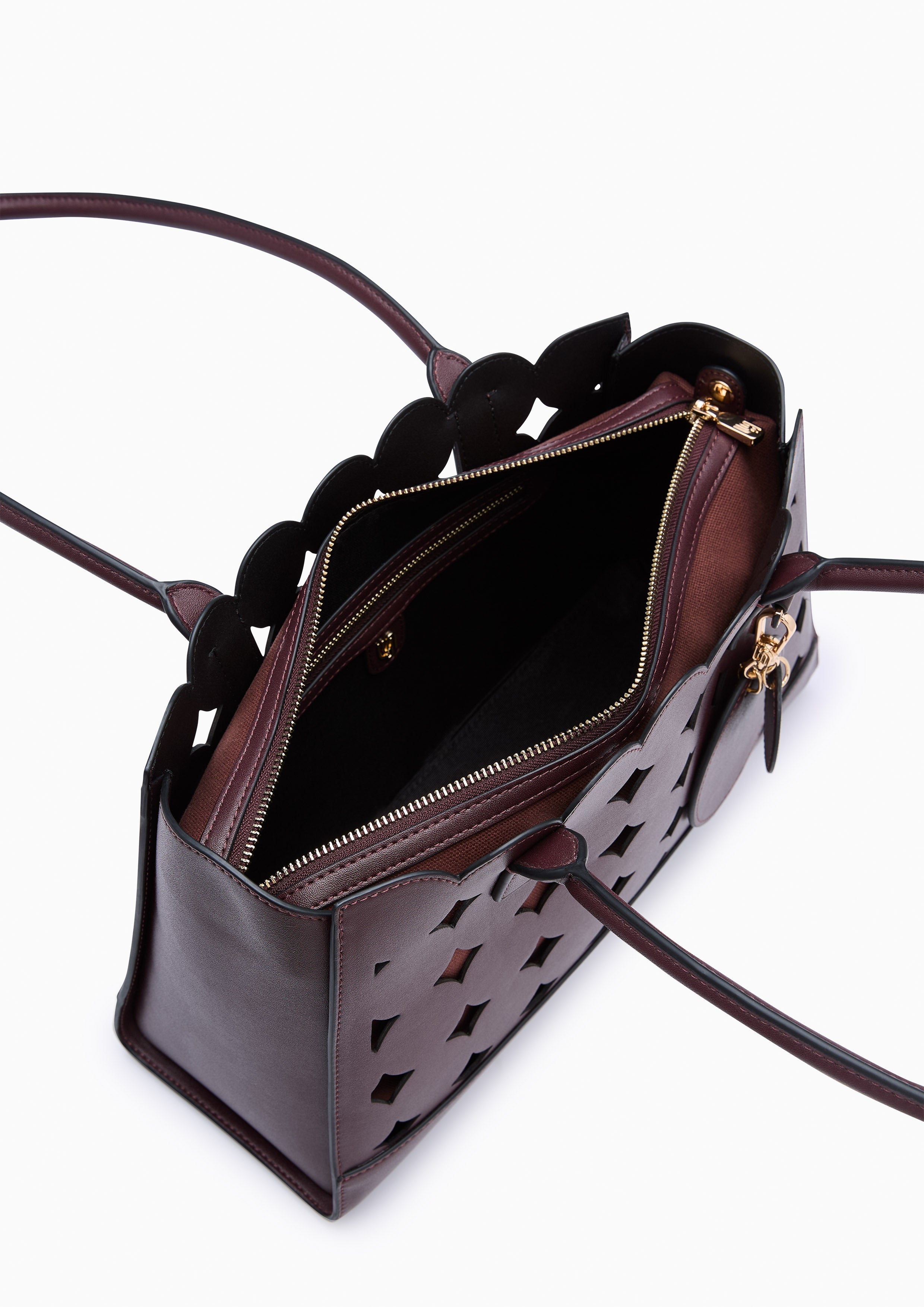 Abeny Infinite  L Tote Bag - Dark Red