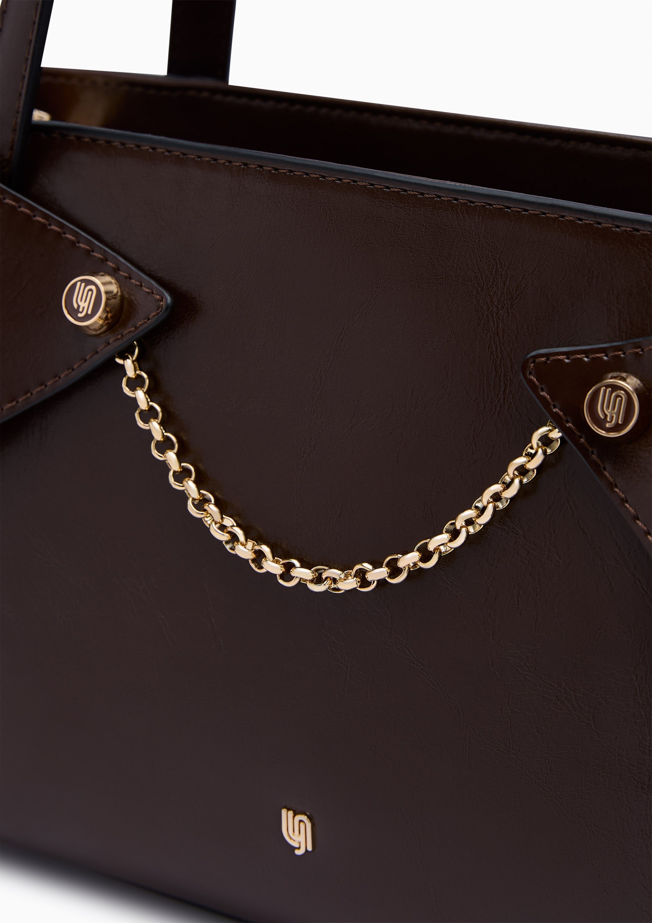 Cortes Infinite  M Tote Bag - Dark Brown