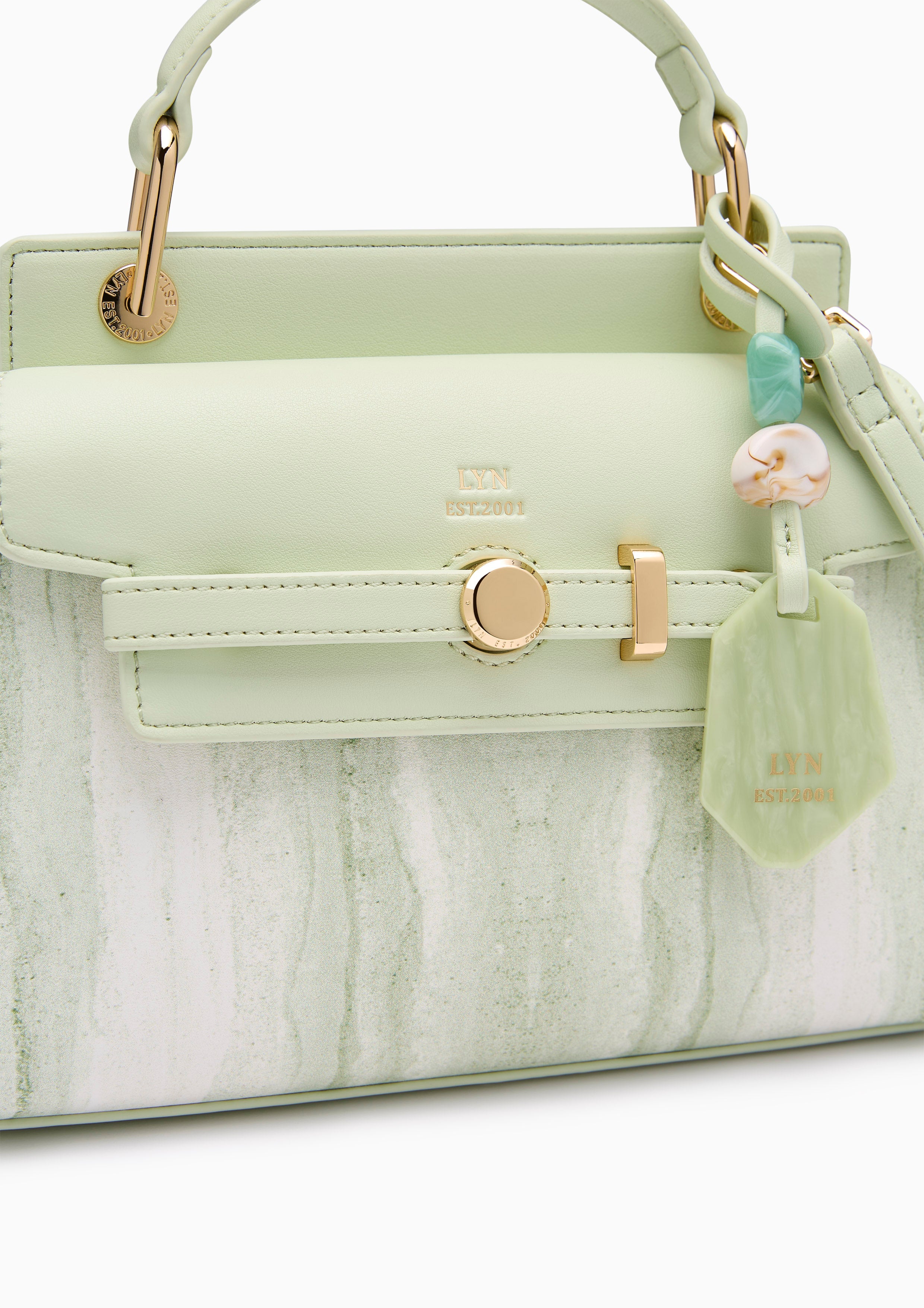 Anderson Earthy Top S Handbag - Printed Green