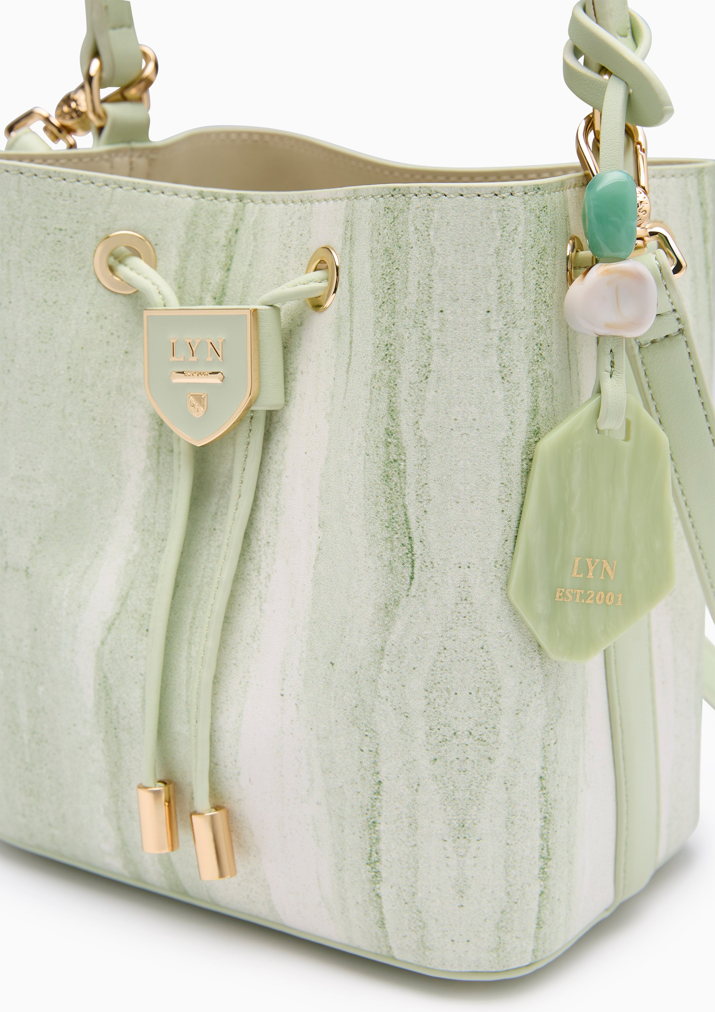 Carina Earthy Bucket S Bucket Bag - Printed Green