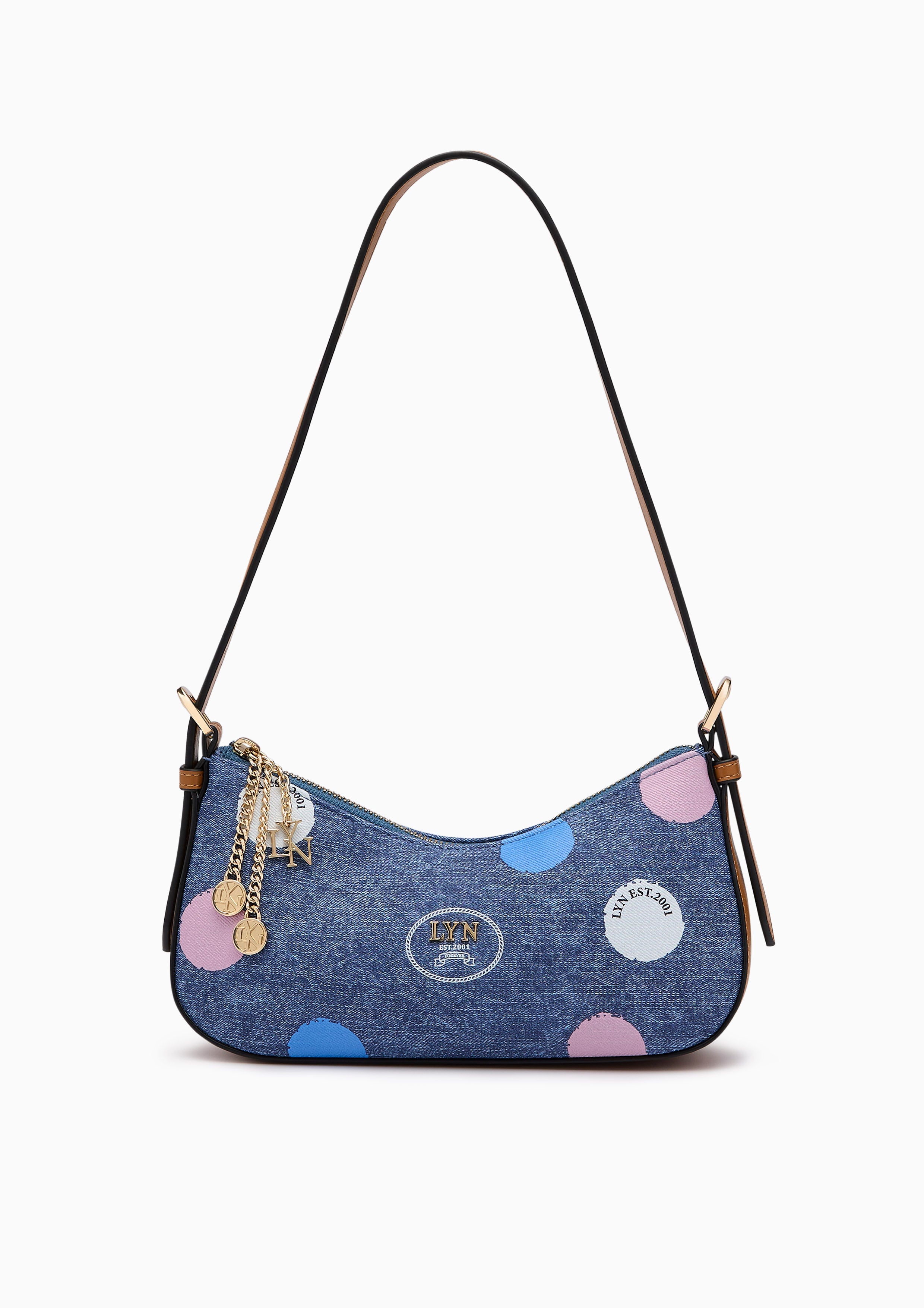 Bliss  S Shoulder Bag - Printed Blue Variation 2