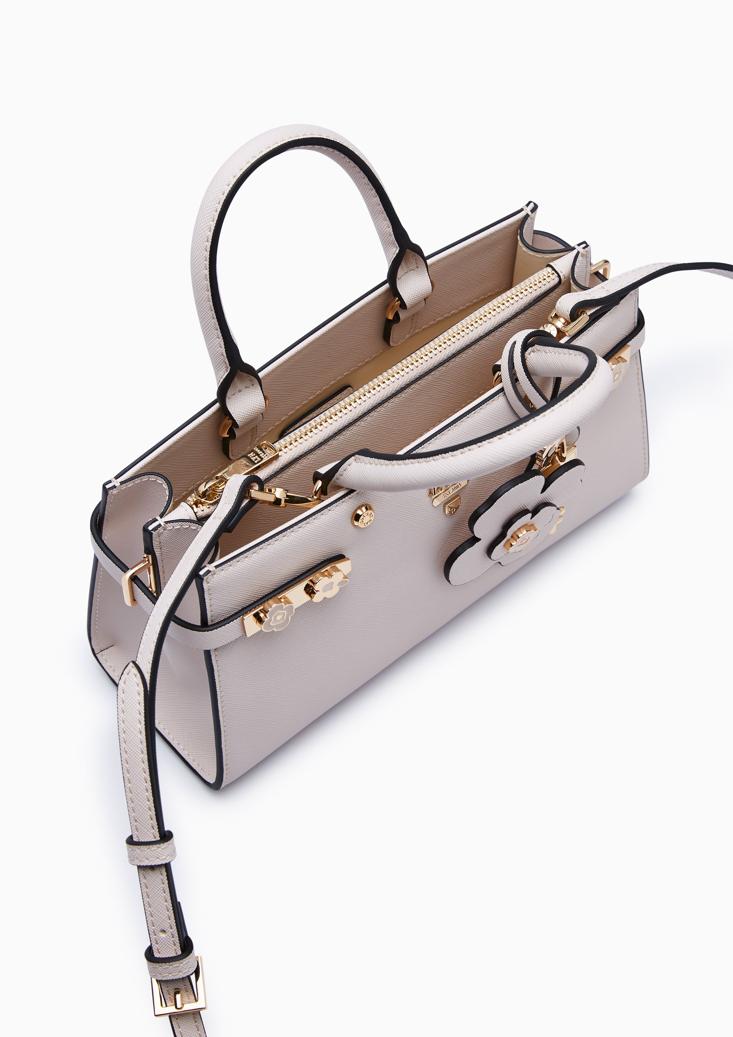 Poppy Fineness Long M Handbag - Ivory