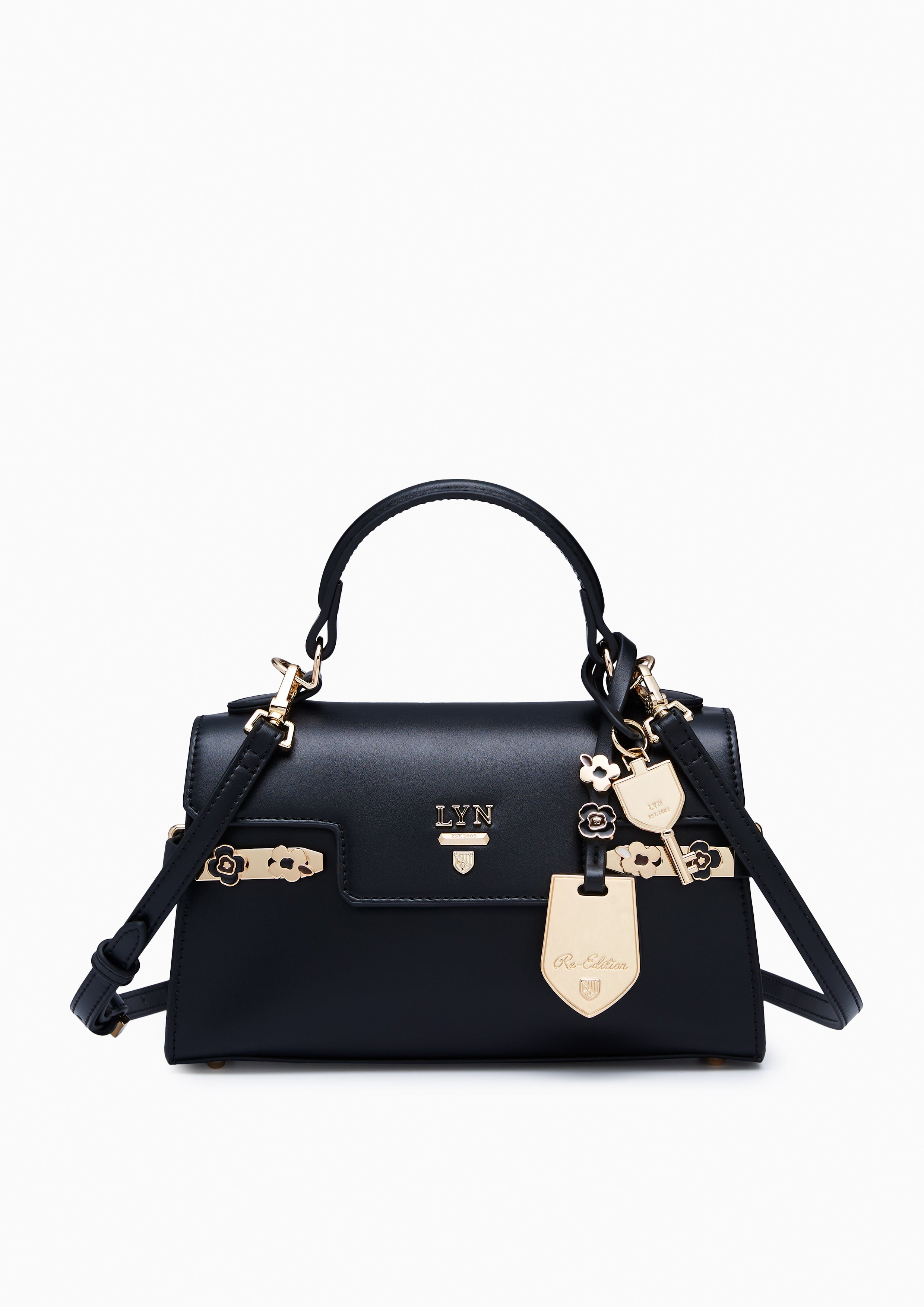 Poppy Fineness Long Top M Handbag - Black