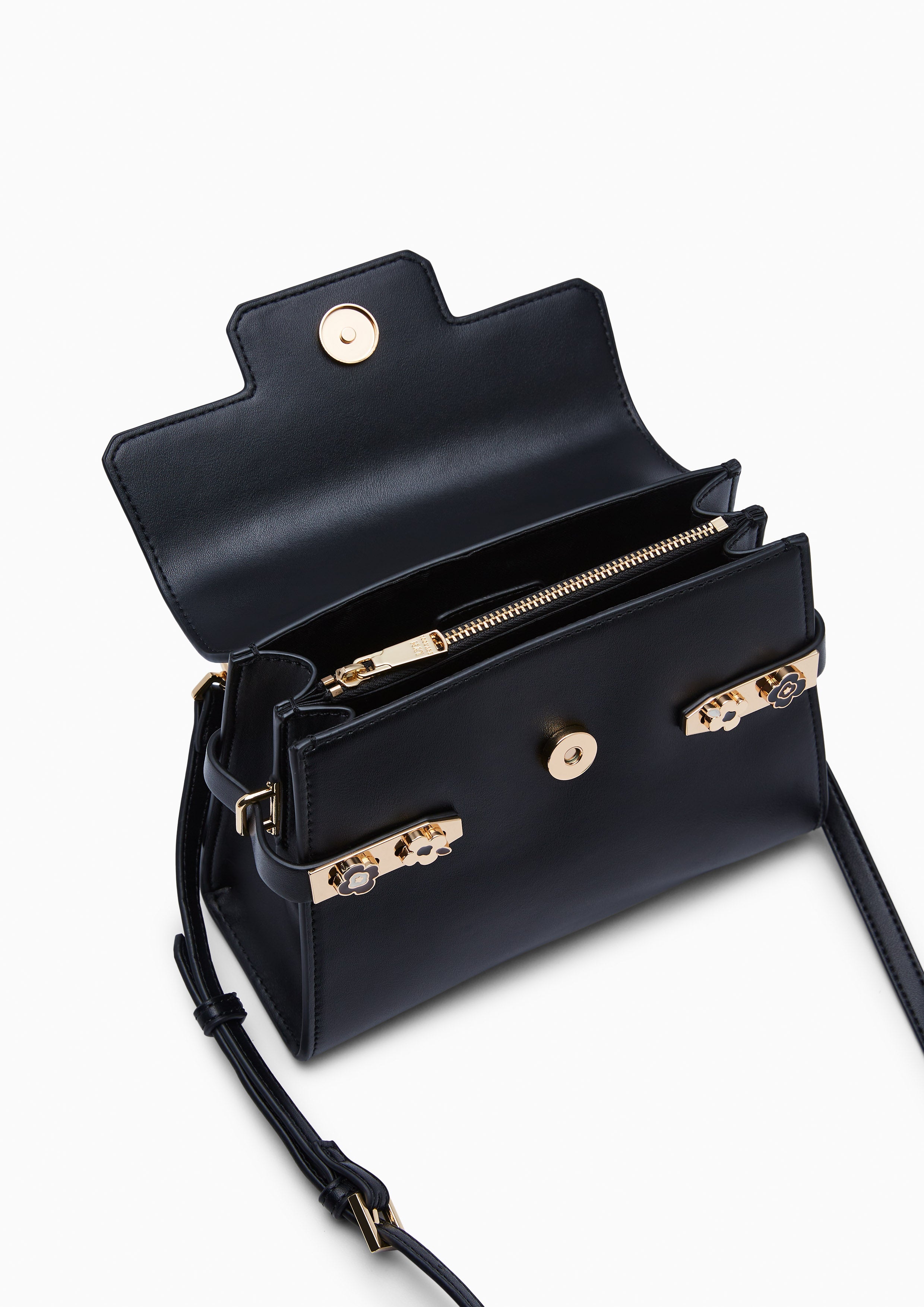 Poppy Fineness Top S Handbag - Black