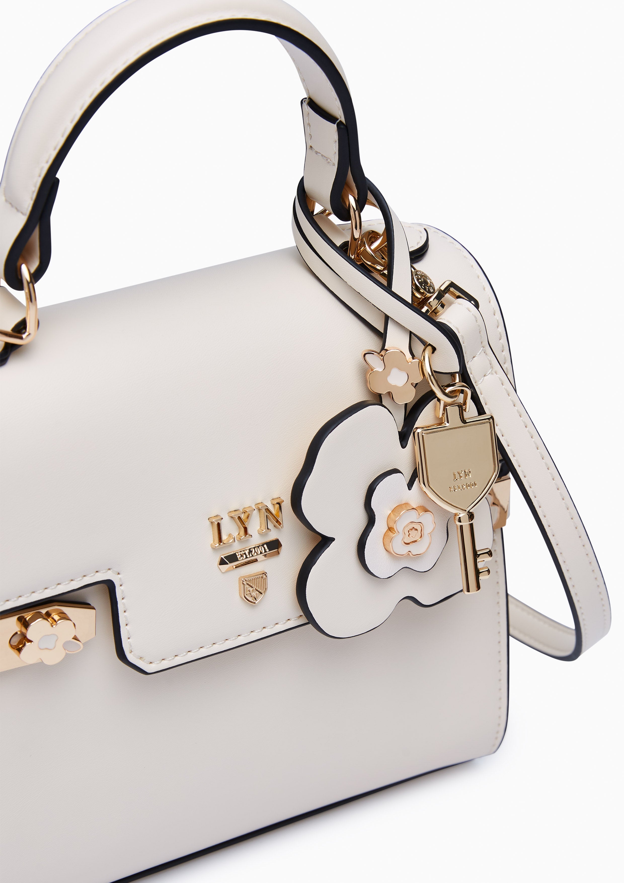 Poppy Fineness Top S Handbag - Ivory