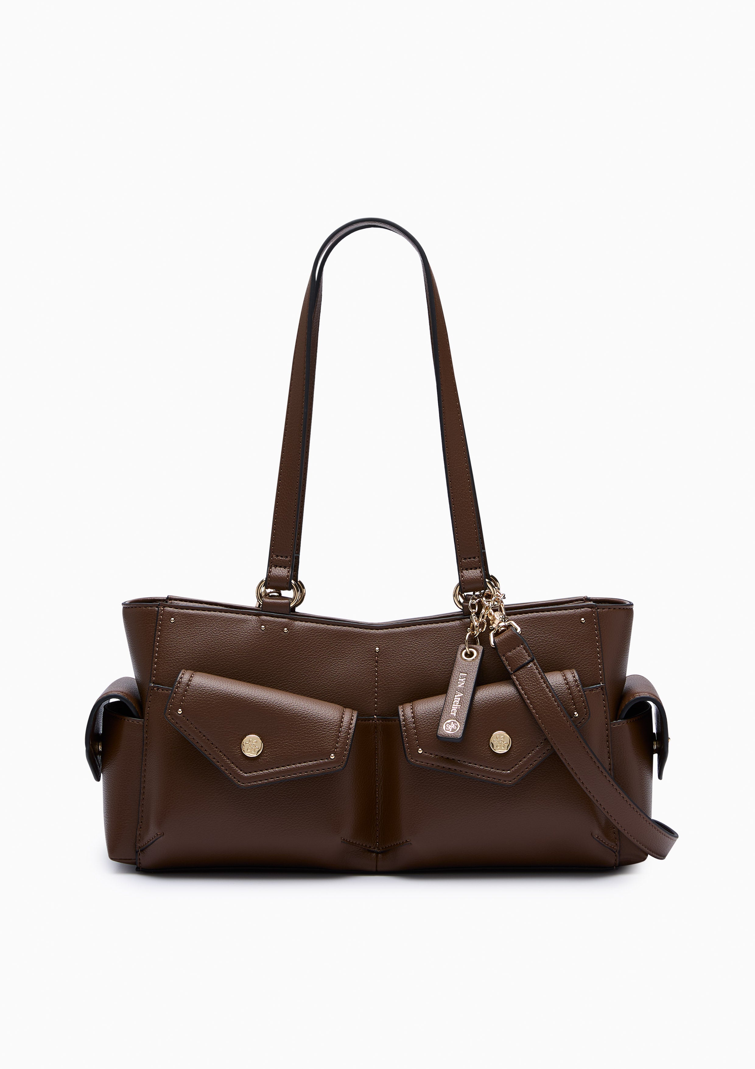 Atelli  L Shoulder Bag - Dark Brown