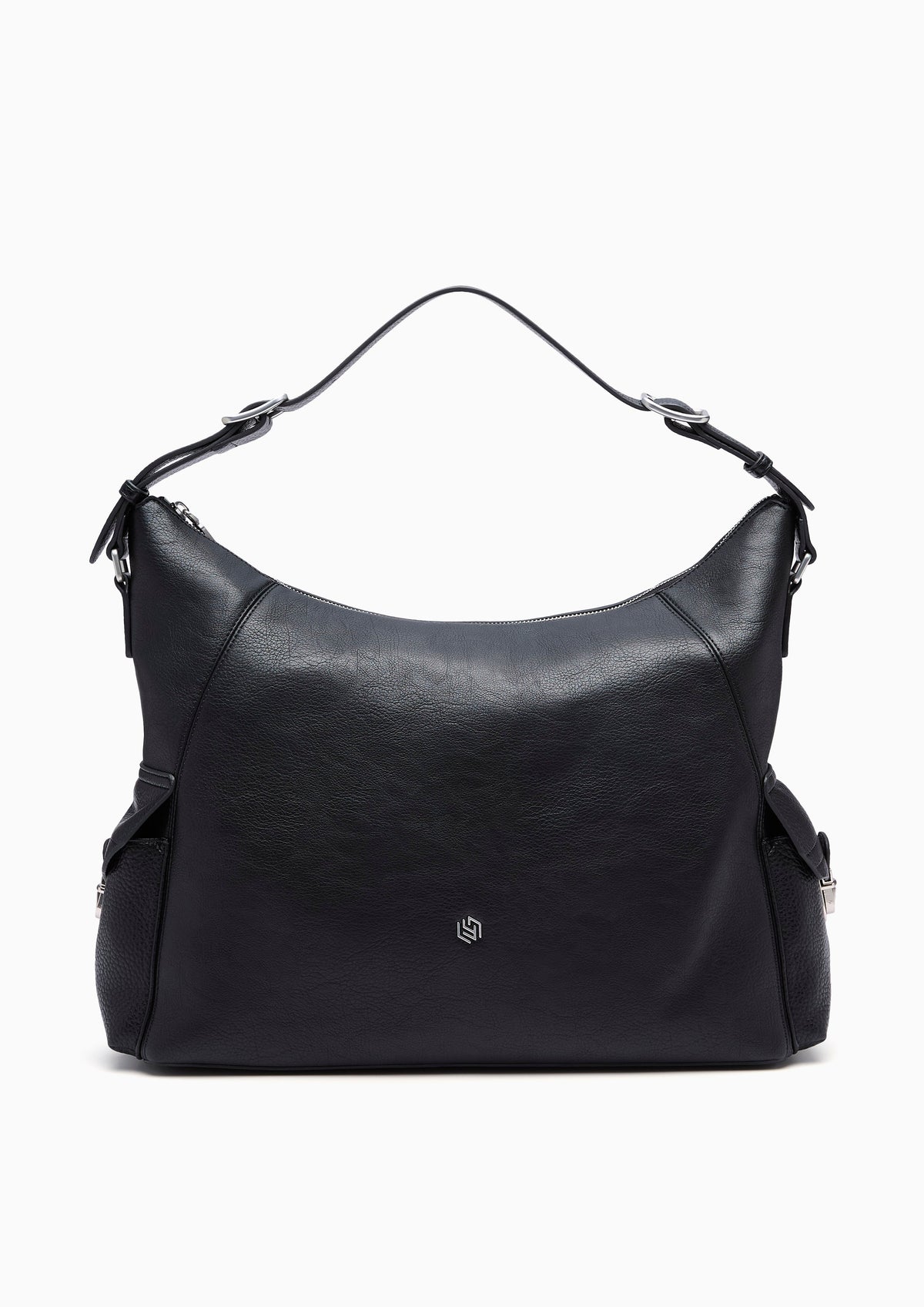 Everest Homme Infinite Hobo Xl Shoulder Bag - Black