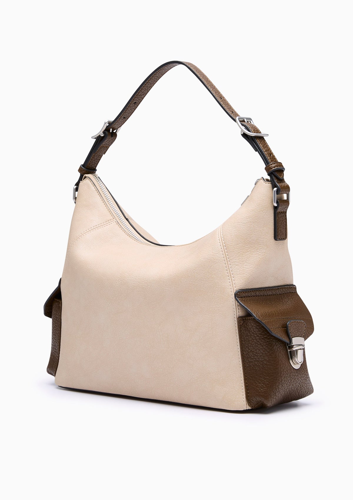 Everest Infinite Hobo L Shoulder Bag - Biege Variation 3