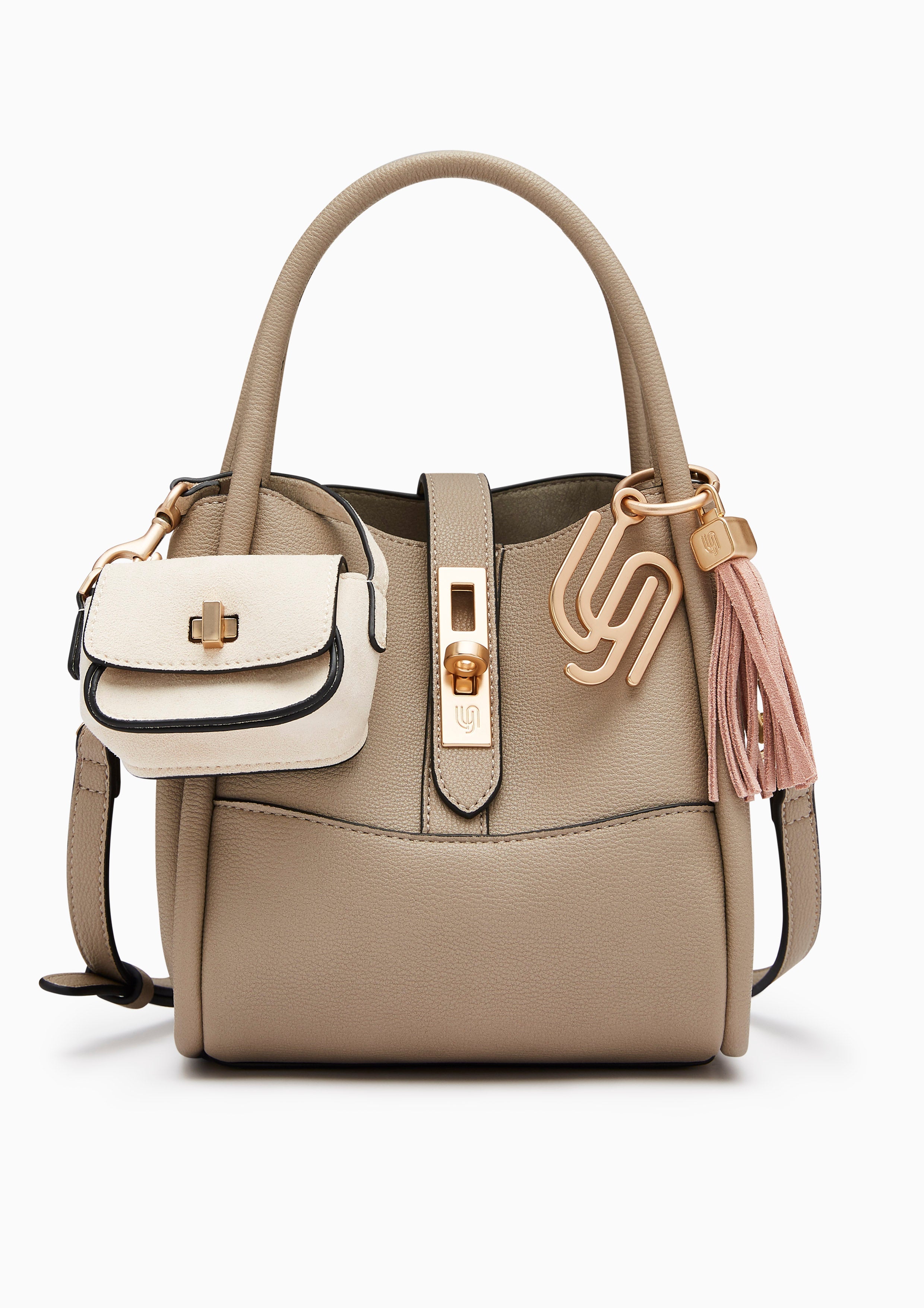 Morra Infinite Top Handle S Handbag - Taupe