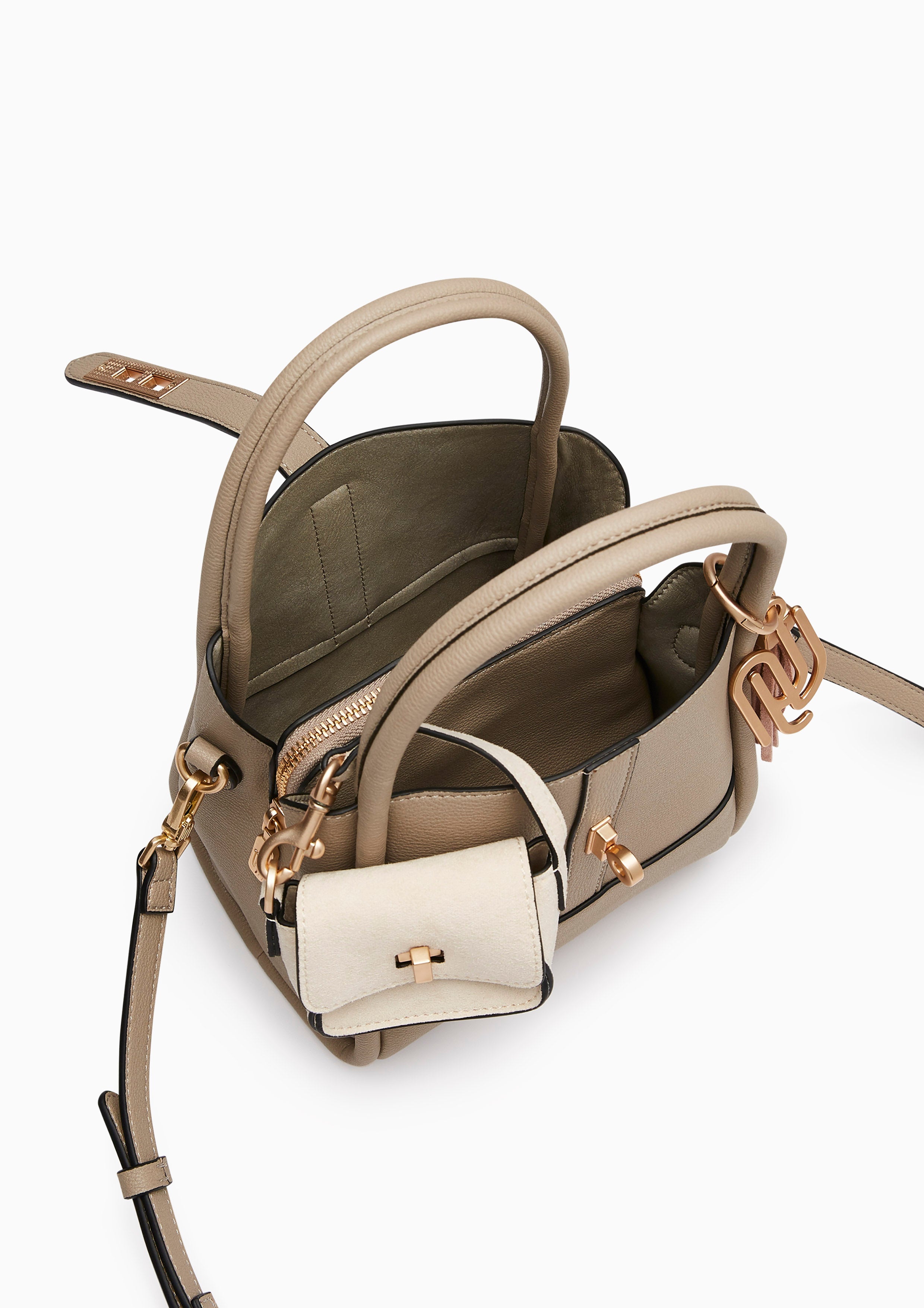 Morra Infinite Top Handle S Handbag - Taupe