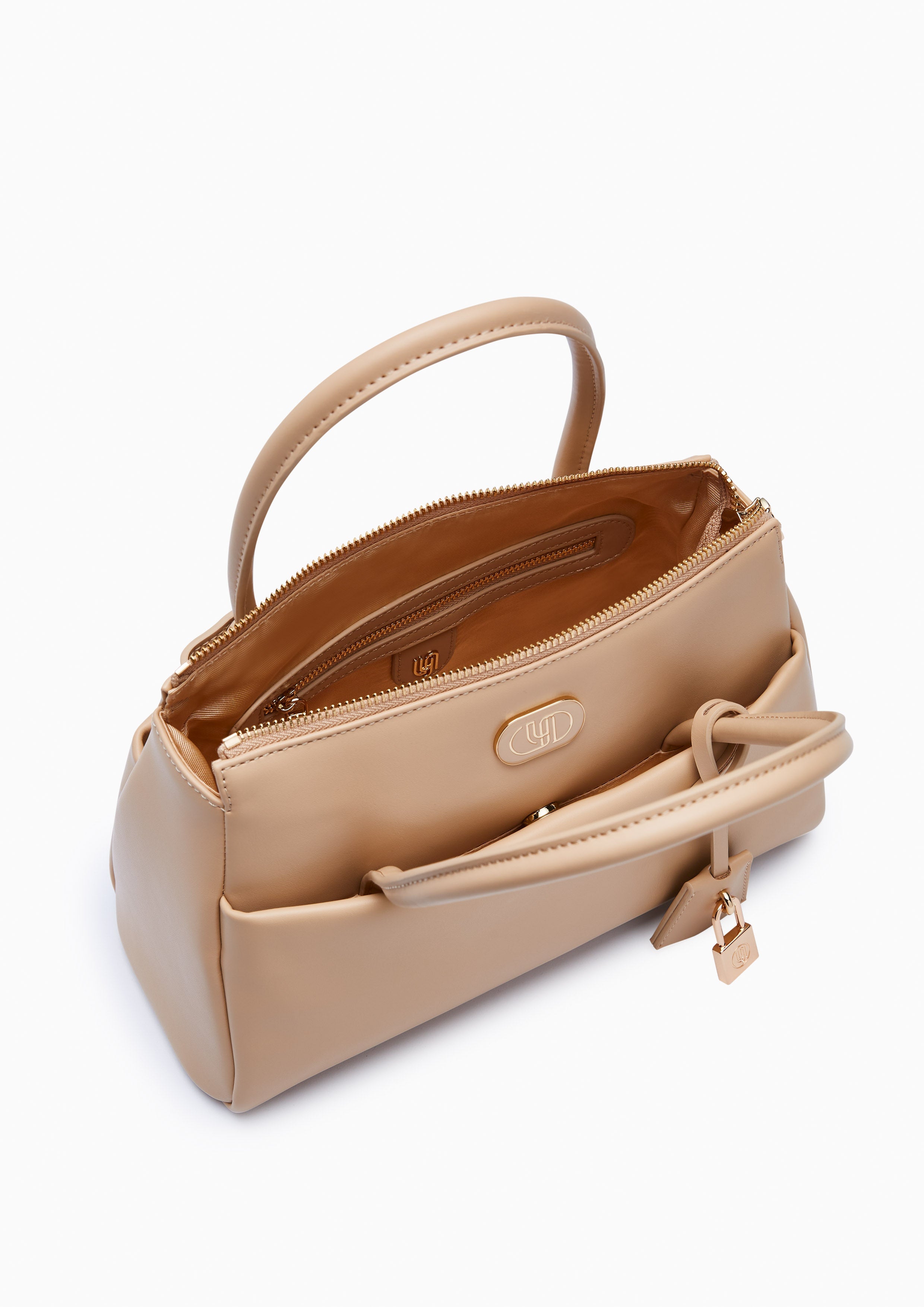 Ember Top Handle M Handbag - Beige