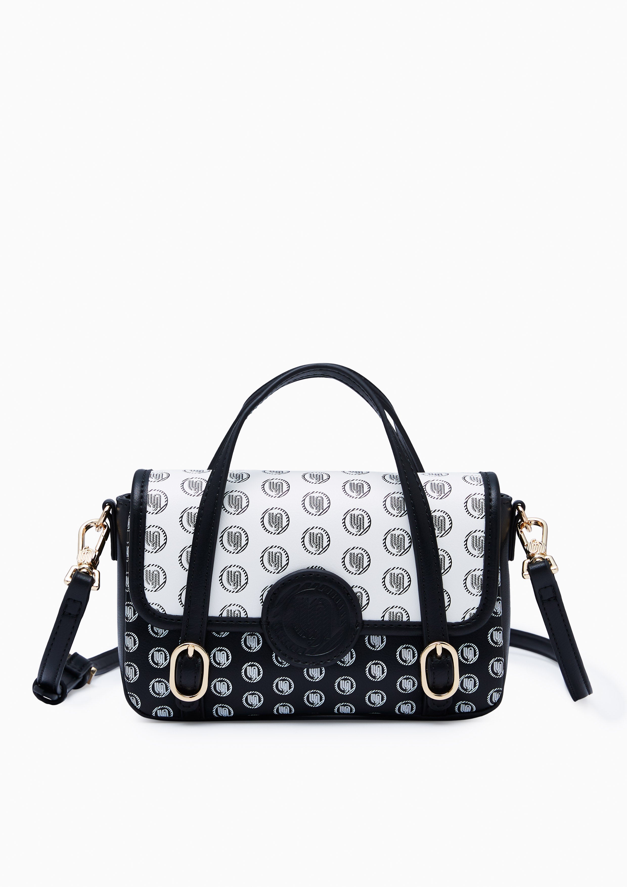 Malala  S Crossbody Bag - Printed White
