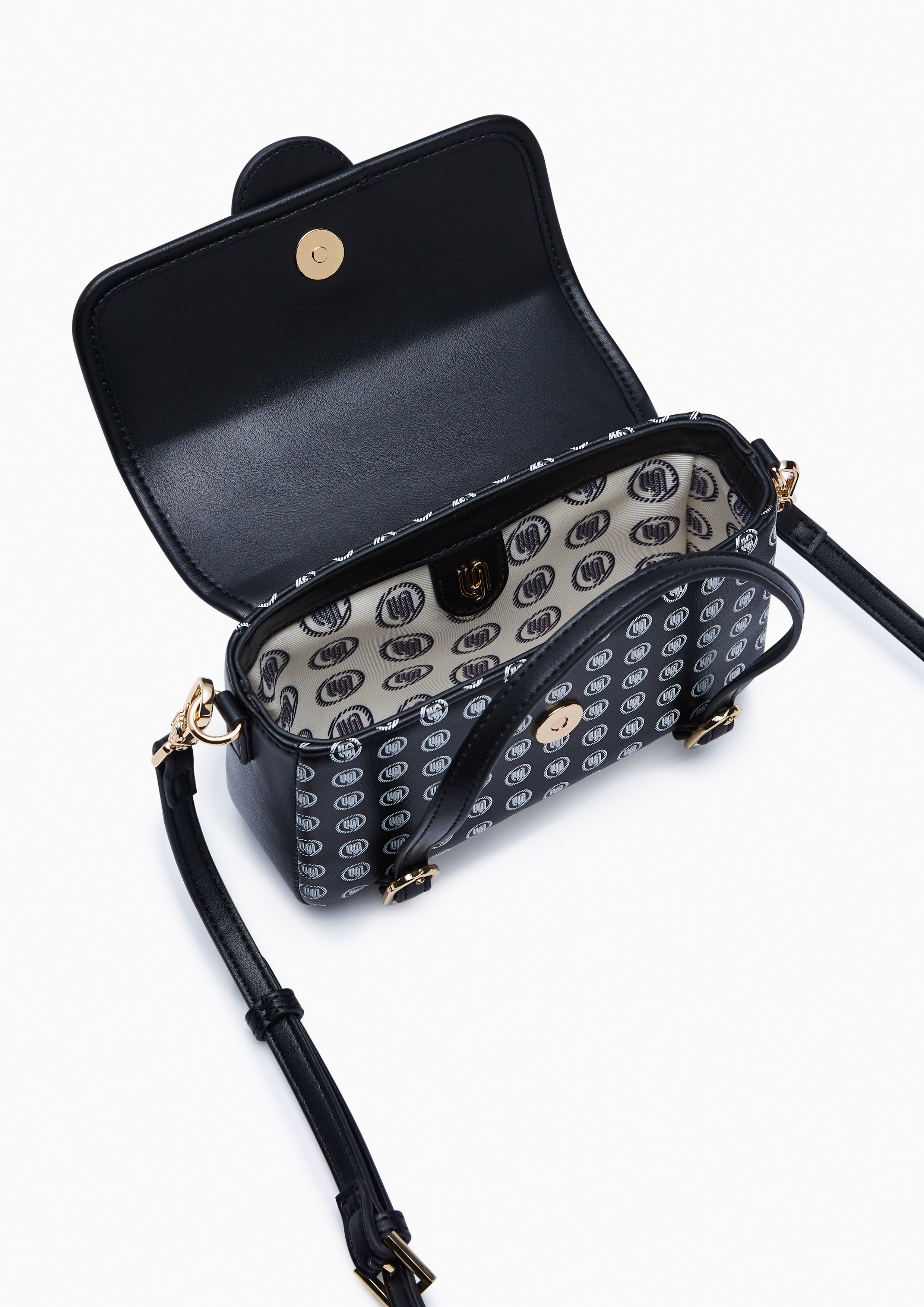 Malala  S Crossbody Bag - Printed White