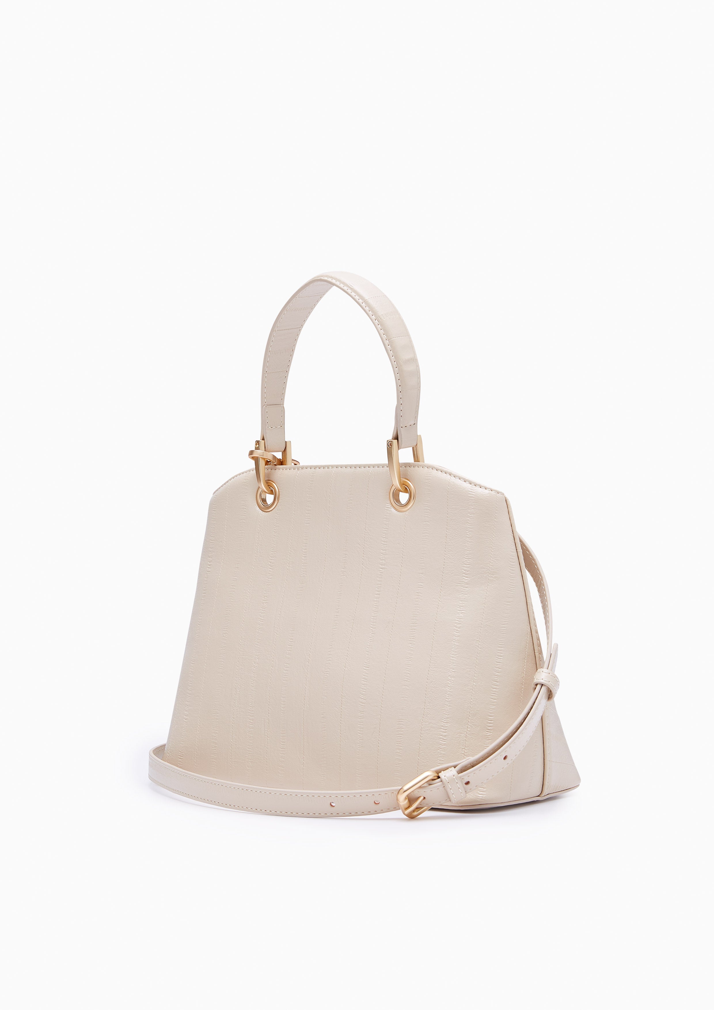 Cleo Top Handle M Handbag - Light Beige