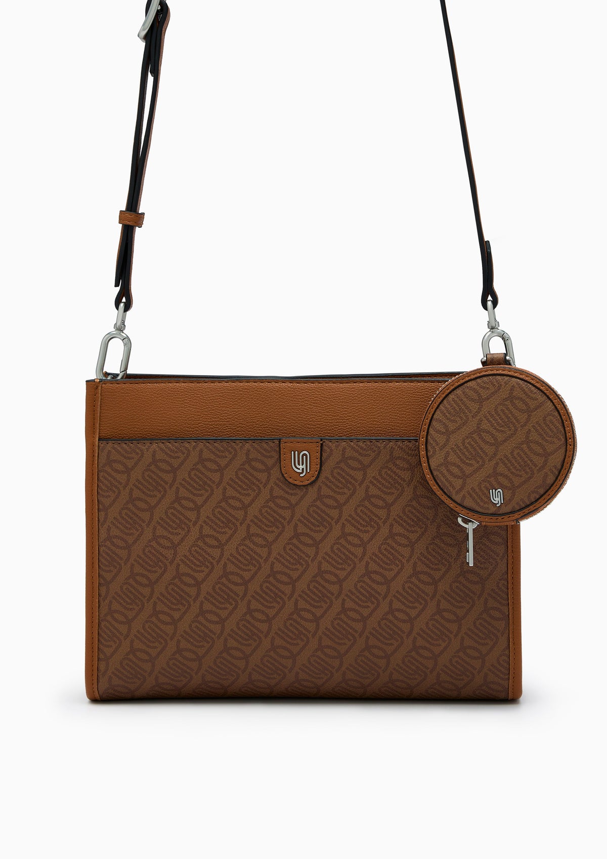 Tyler Infinite Cluth M Crossbody Bag - Printed Tan