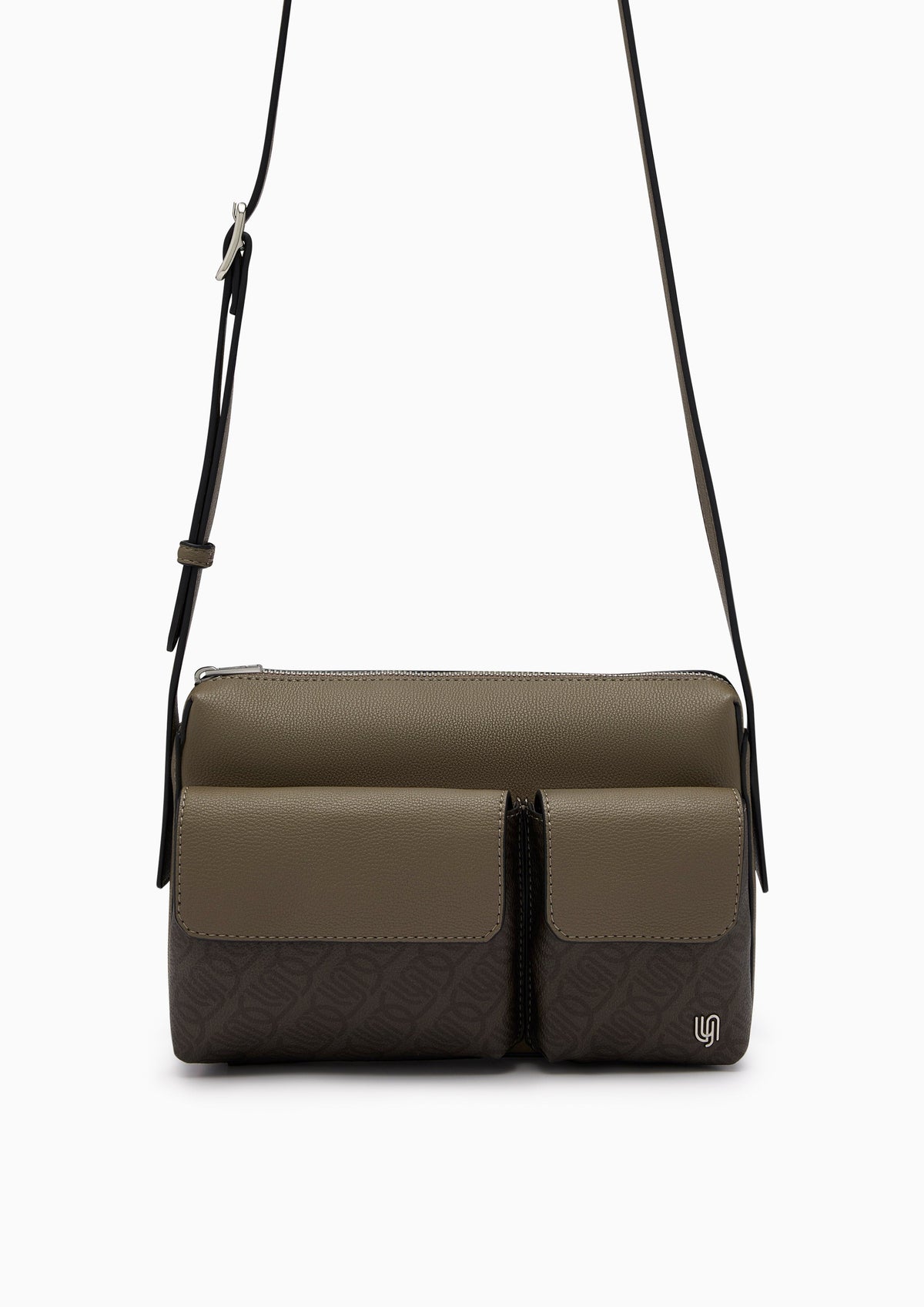 Tyler Infinite M Crossbody Bag - Dark Printed Grey