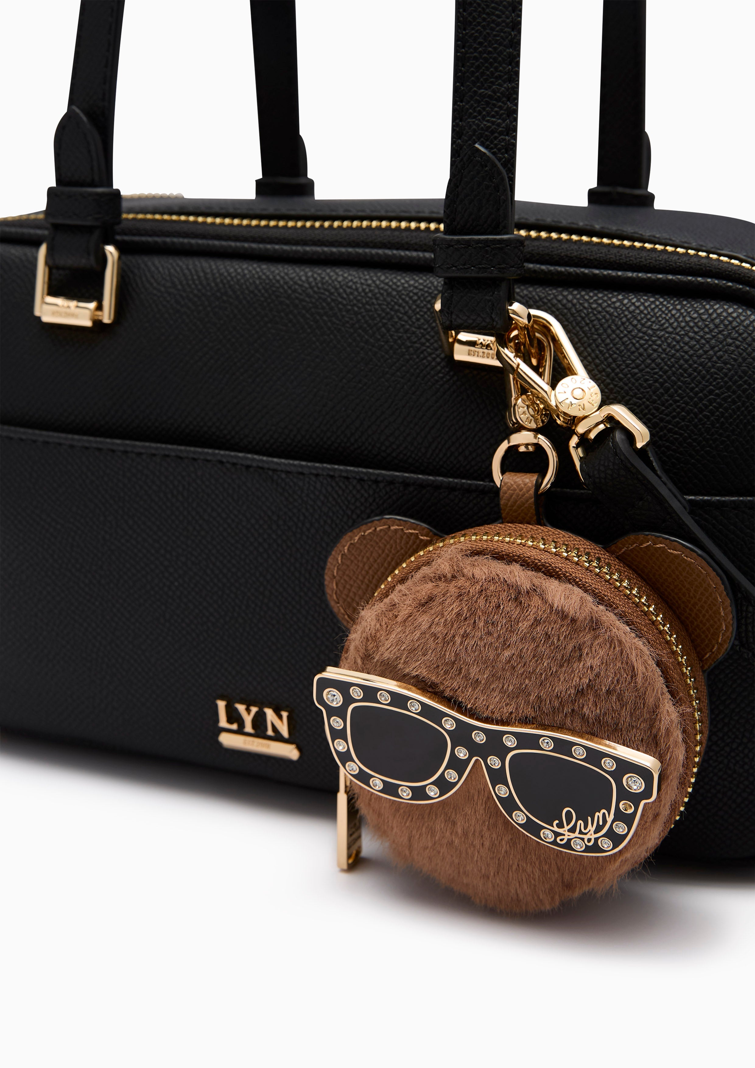 Betzy Double  M Shoulder Bag - Black