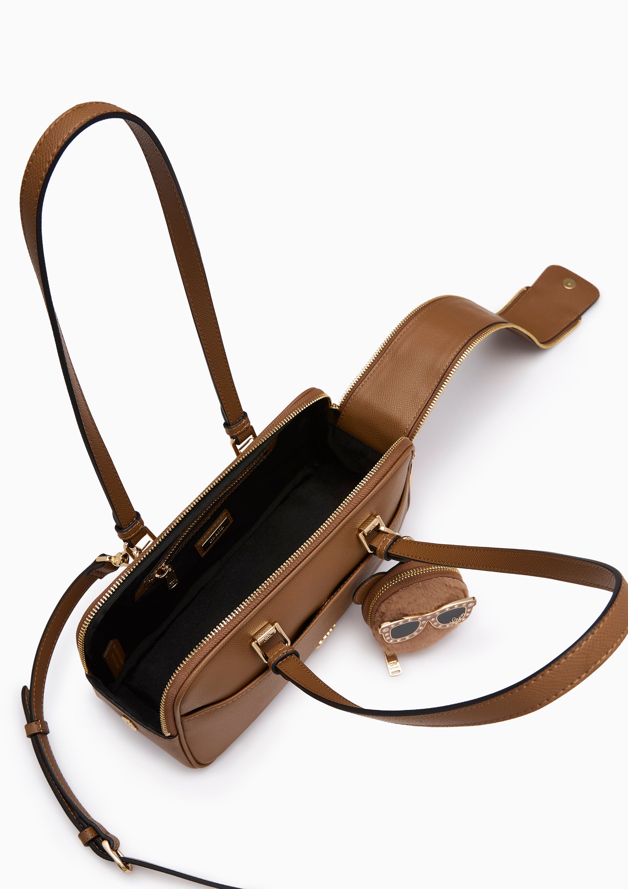 Betzy Double  M Shoulder Bag - Brown