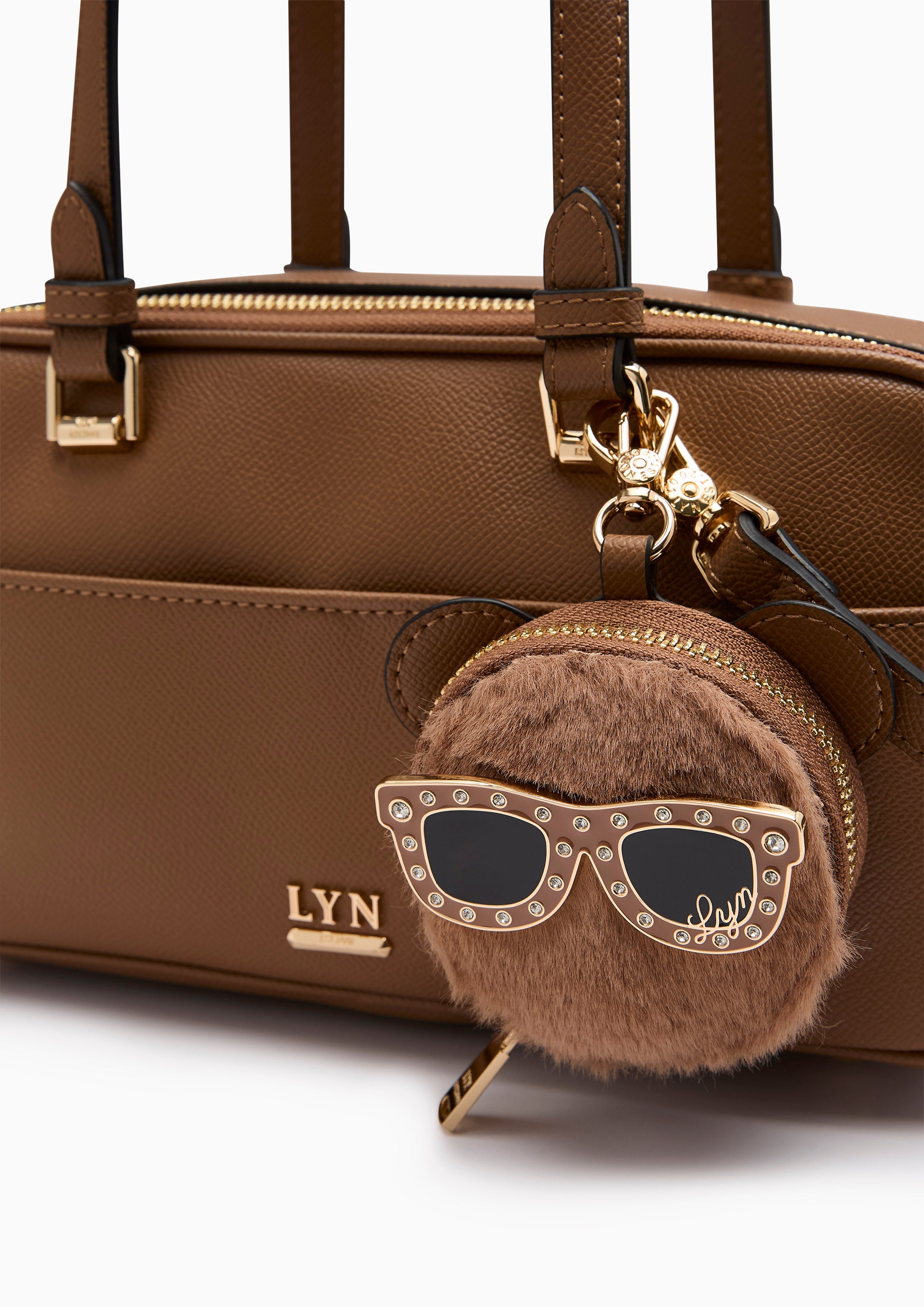 Betzy Double  M Shoulder Bag - Brown