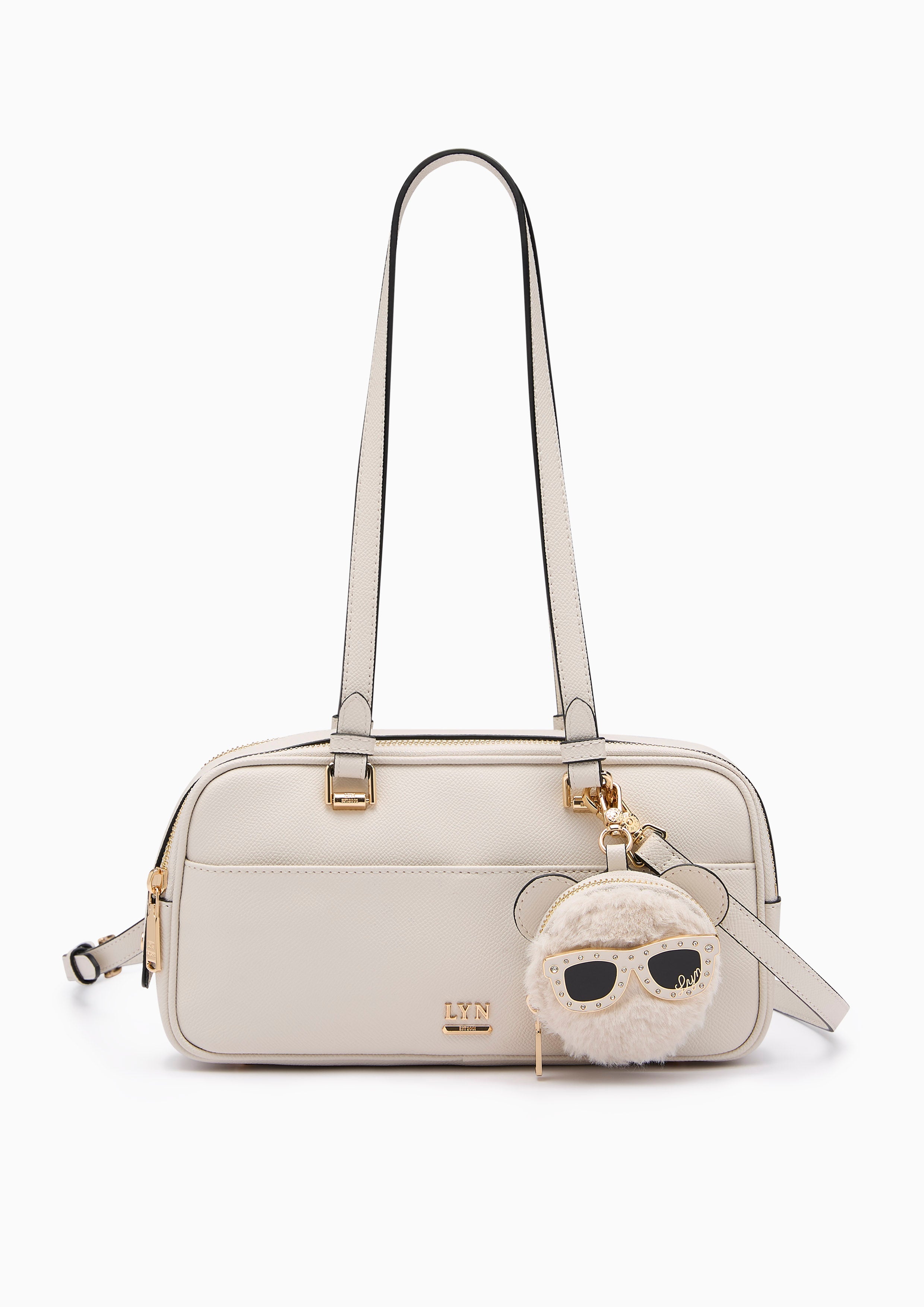Betzy Double  M Shoulder Bag - Off-White