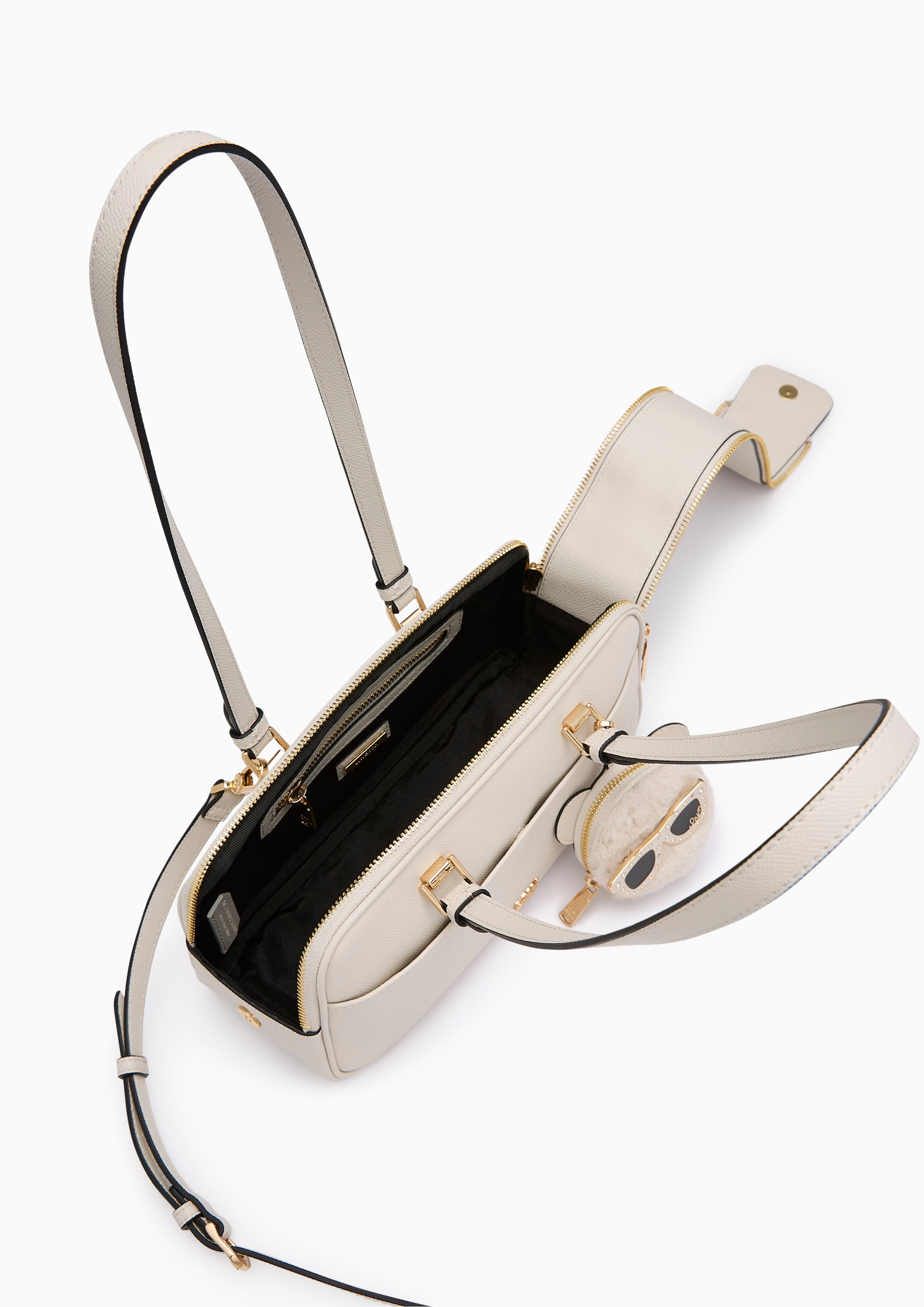 Betzy Double  M Shoulder Bag - Off-White