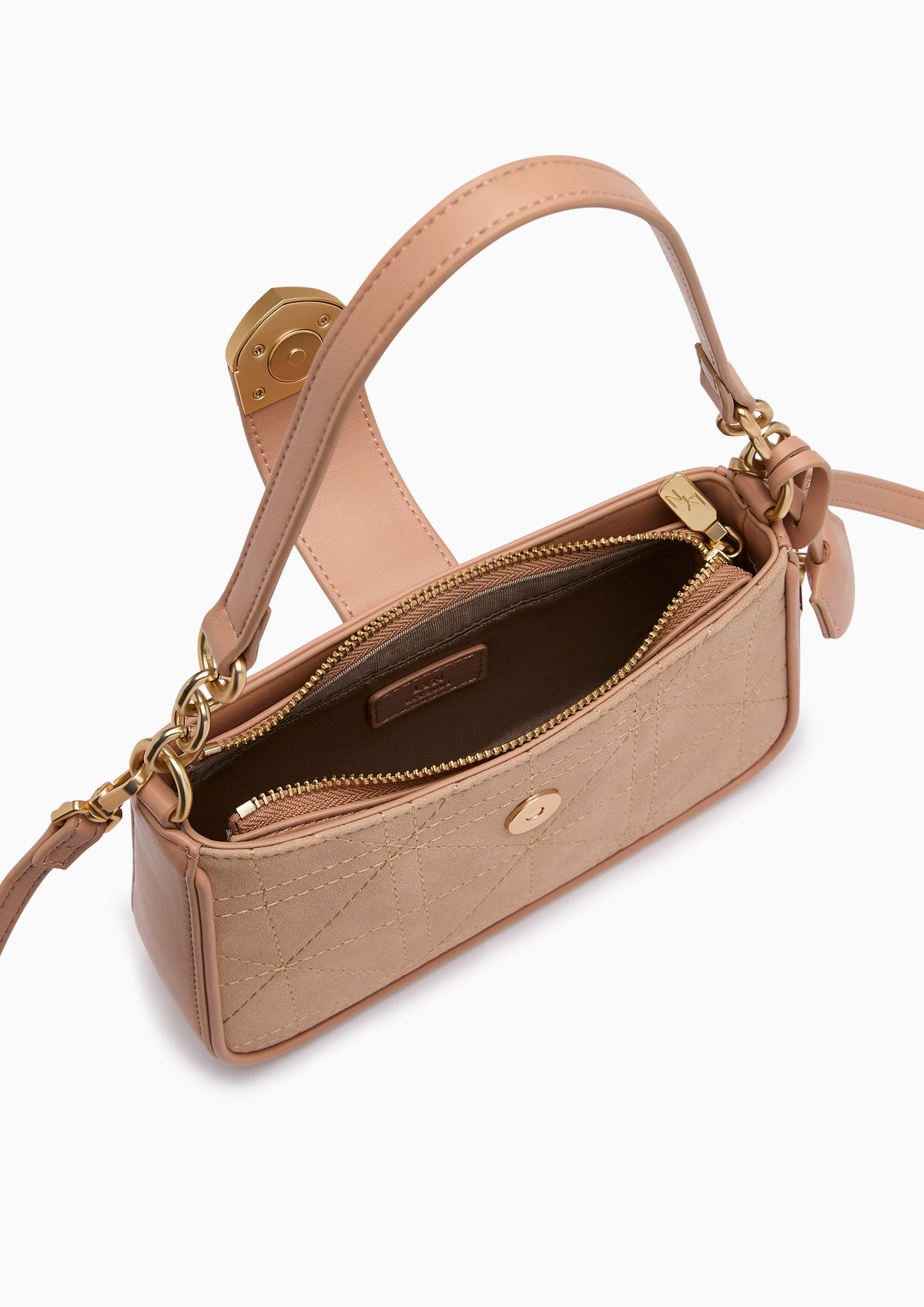 Re-Edit Athella Grid  S Shoulder Bag - Cameo