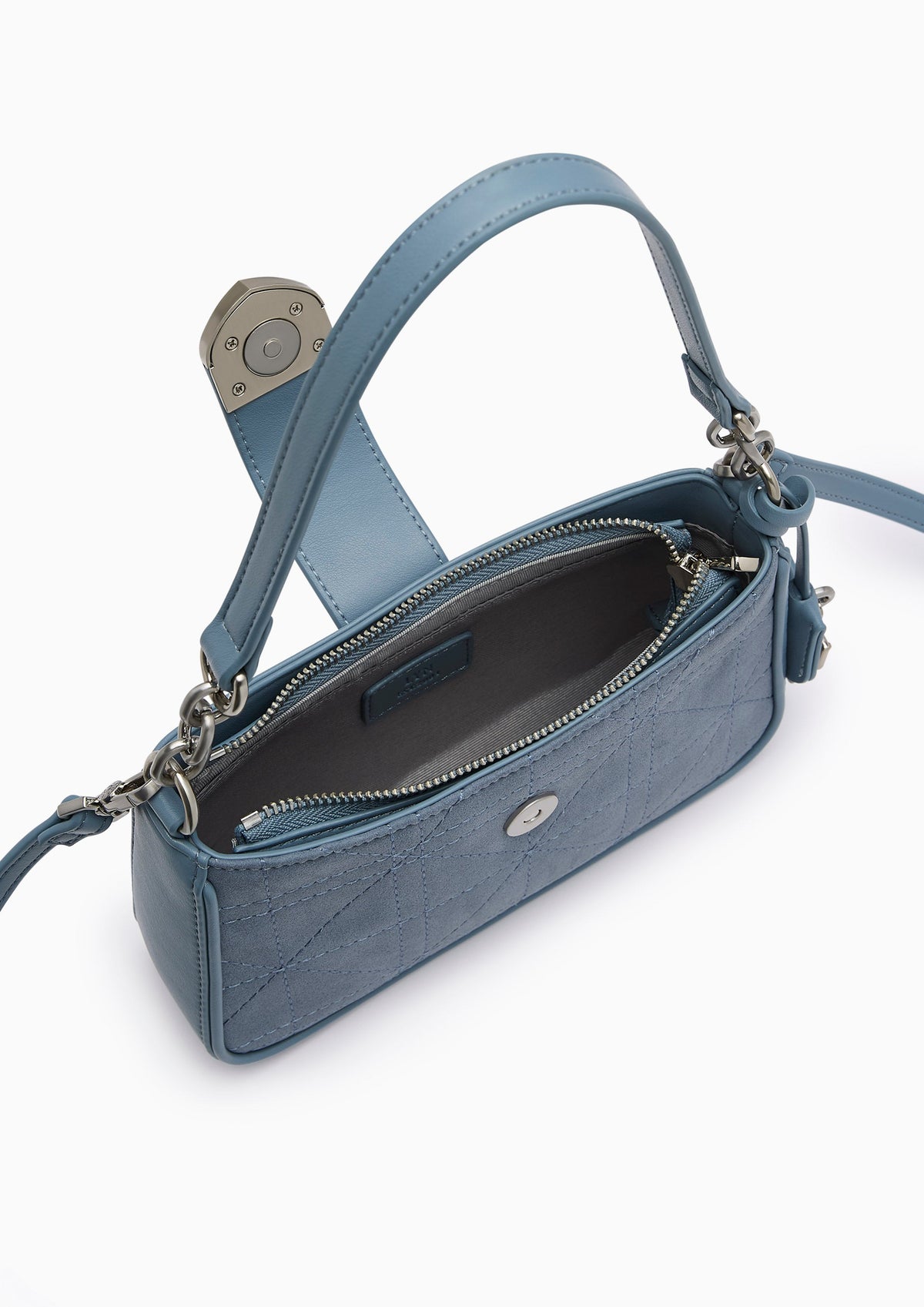 Re-Edit Athella Grid  S Shoulder Bag - Blue