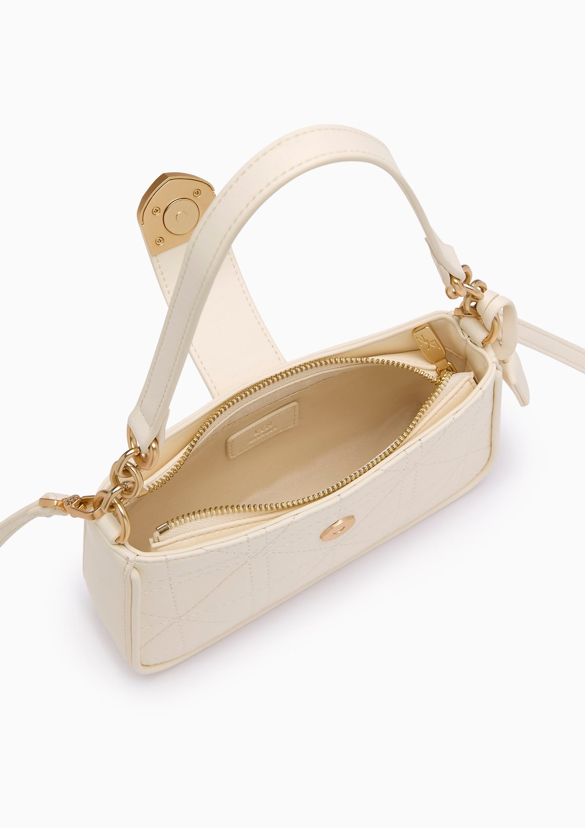 Re-Edit Athella Grid  S Shoulder Bag - Ivory