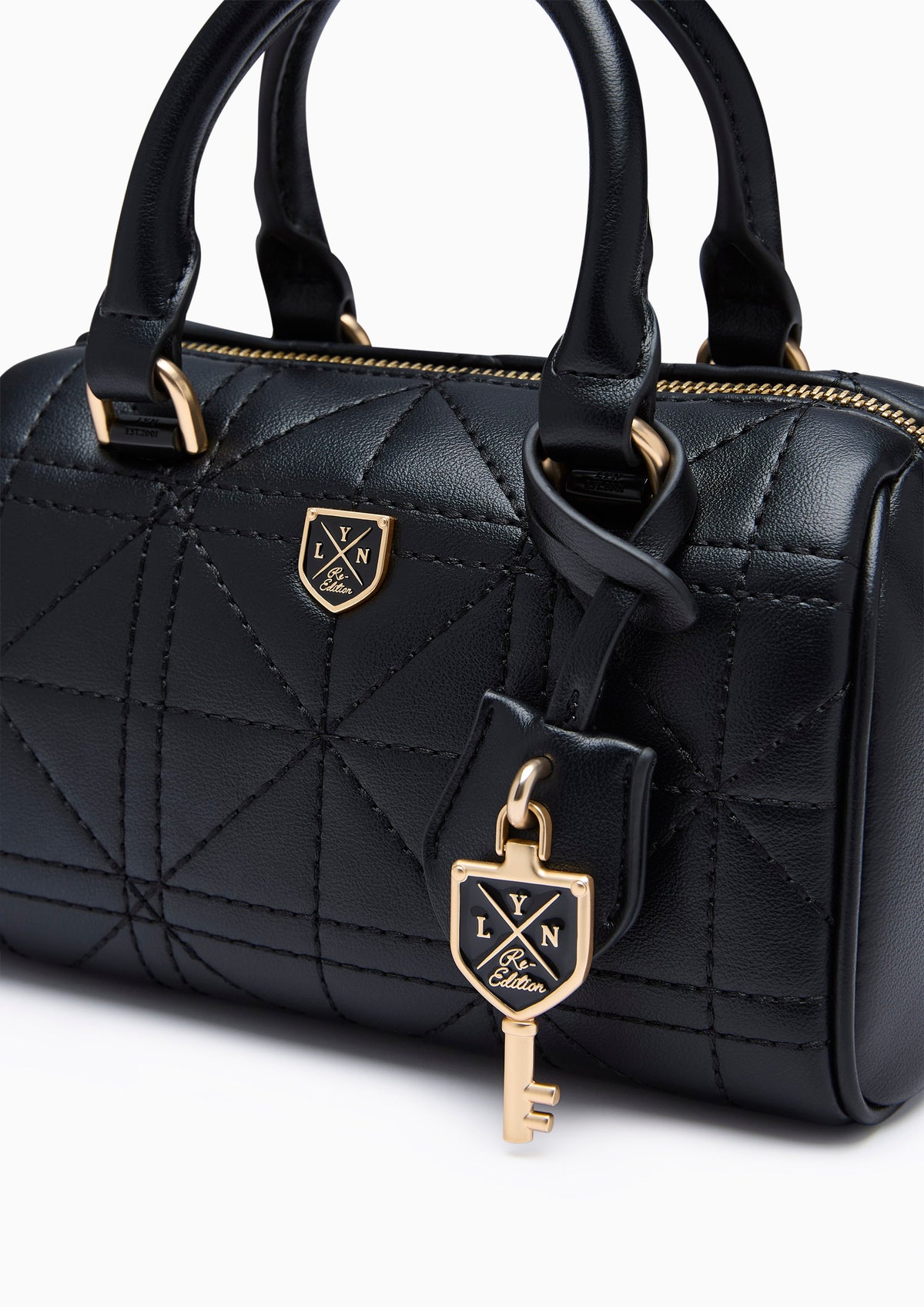 Re-Edit Burton Grid Duffle S Handbag - Black