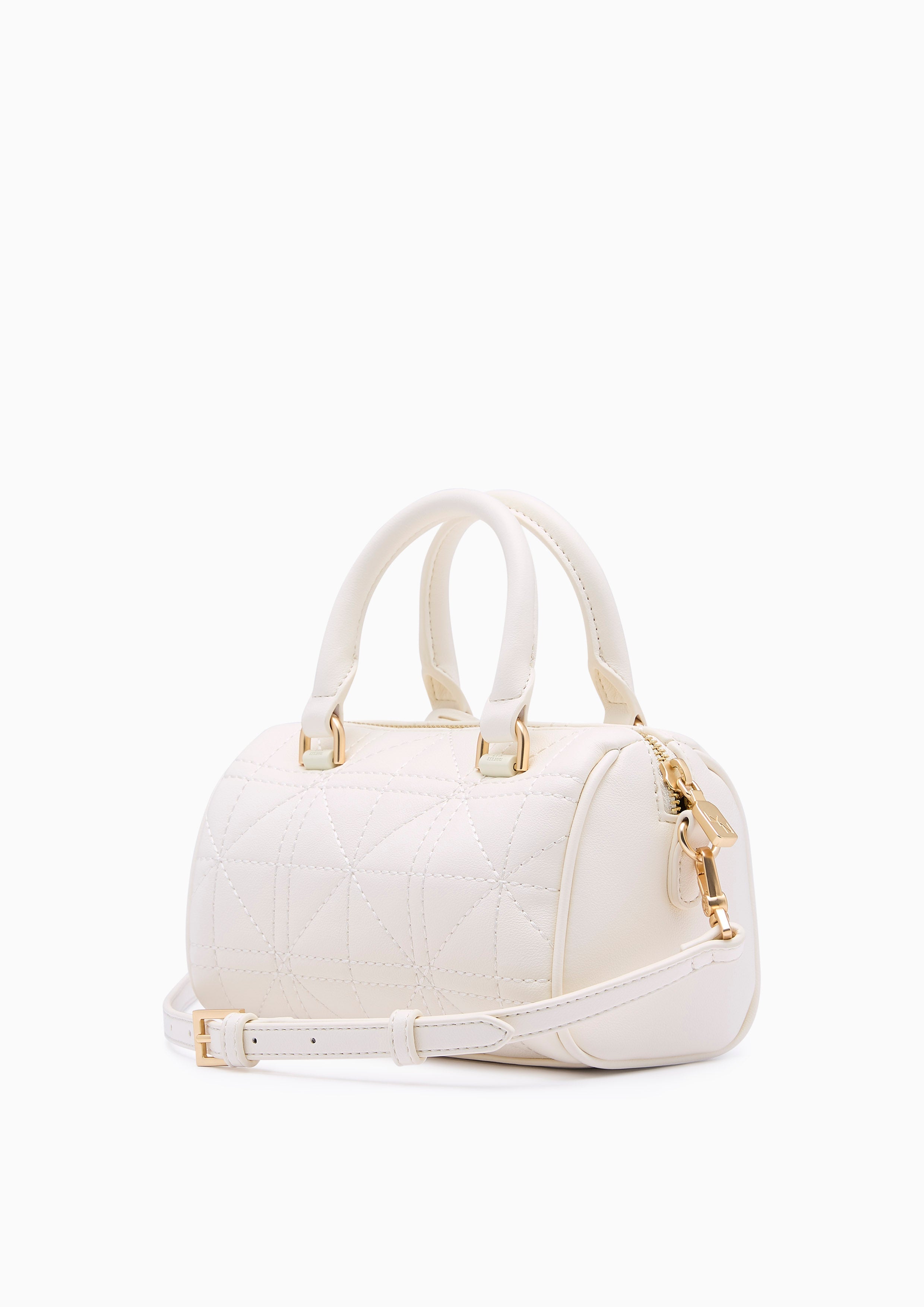 Re-Edit Burton Grid Duffle S Handbag - Ivory