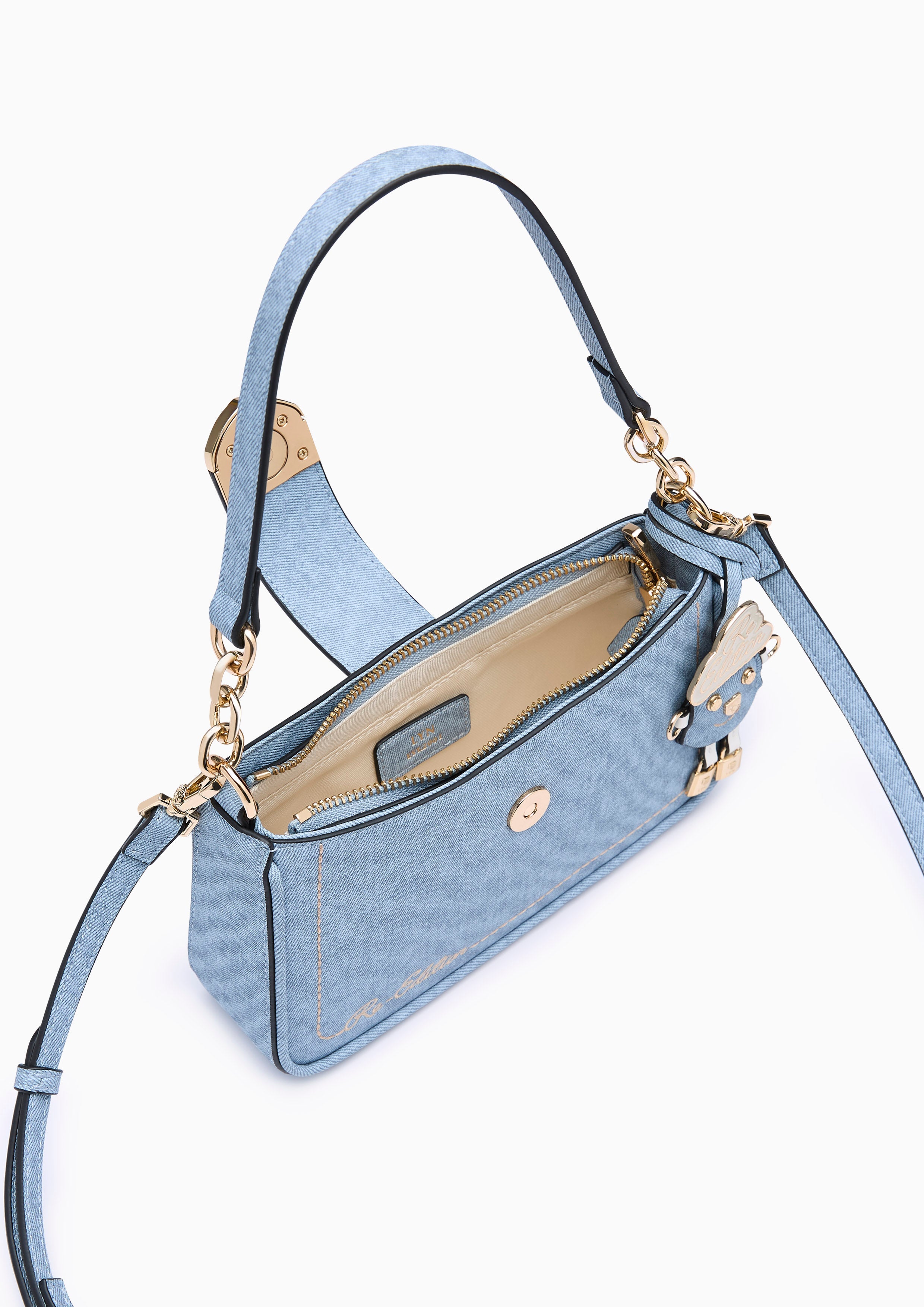 Re-Ed Lynna Athella Denim S Shoulder Bag - Blue Variation 2