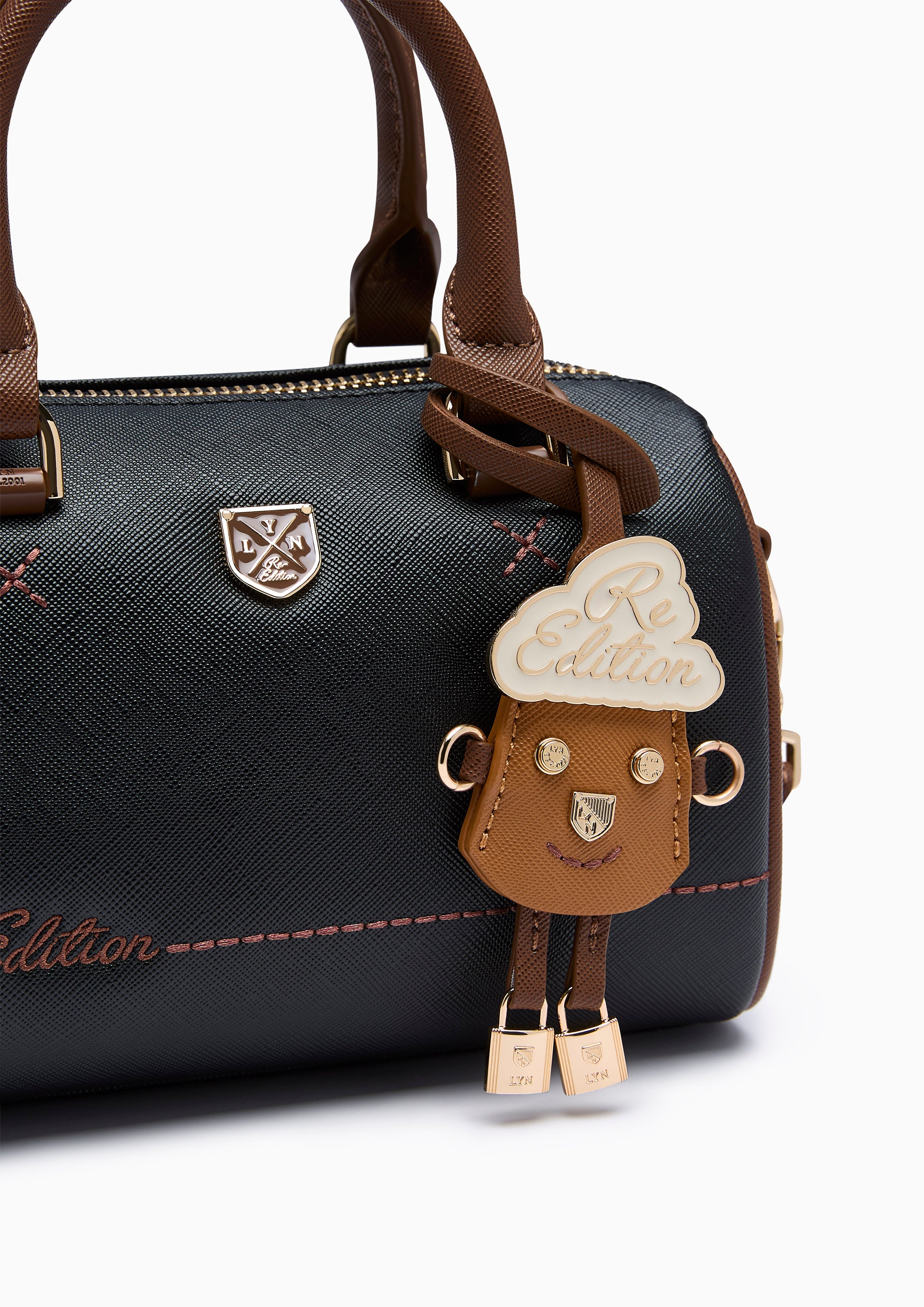 Re-Edit Lynna Burton Duffle S Handbag - Black