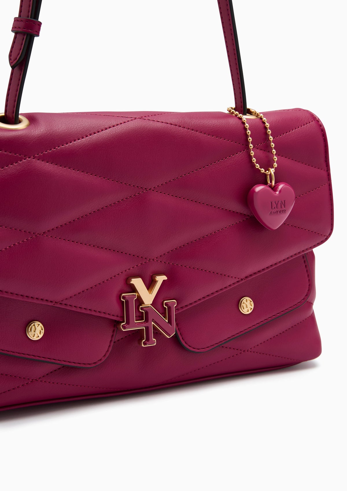 Arana M Shoulder Bag - Dark Pink