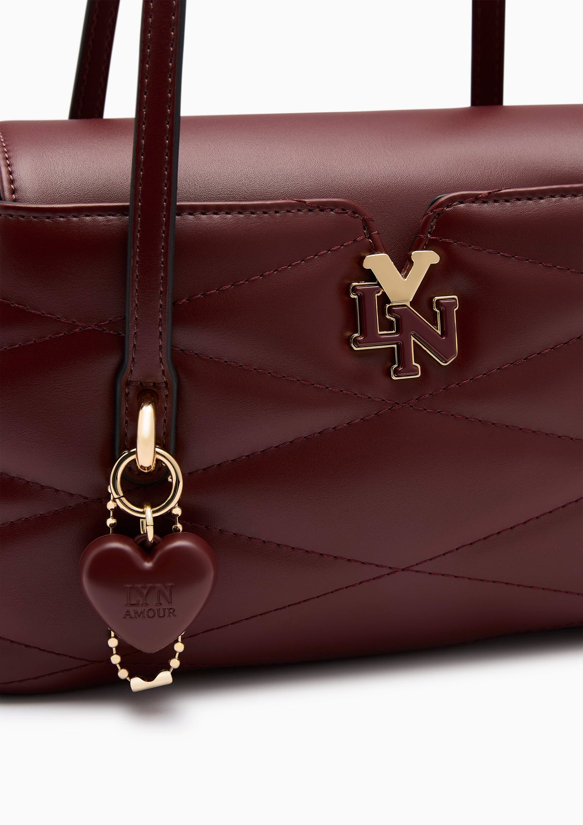 Tuscana  S Shoulder Bag - Dark Red