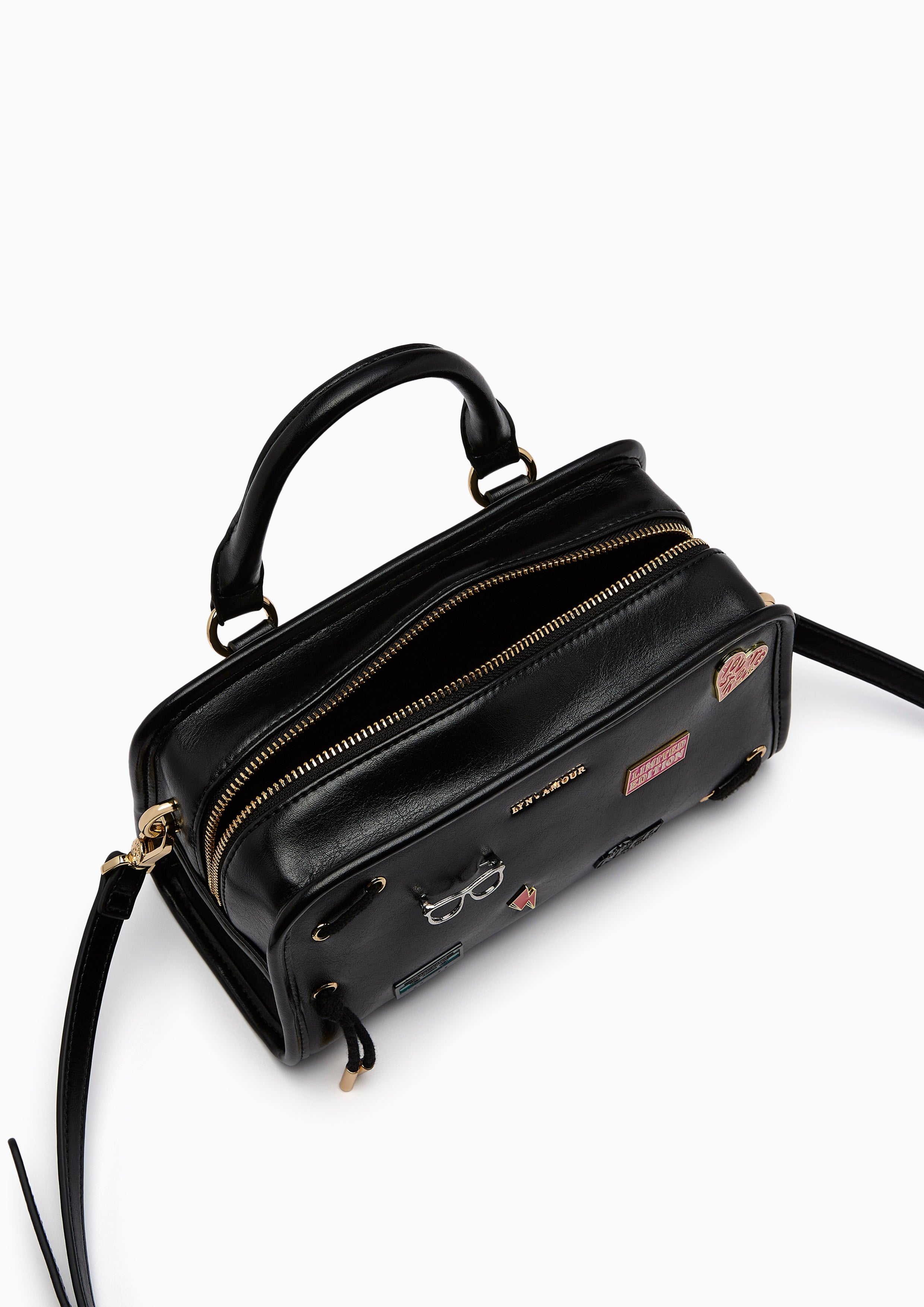 Cetus Stud  S Shoulder Bag - Black