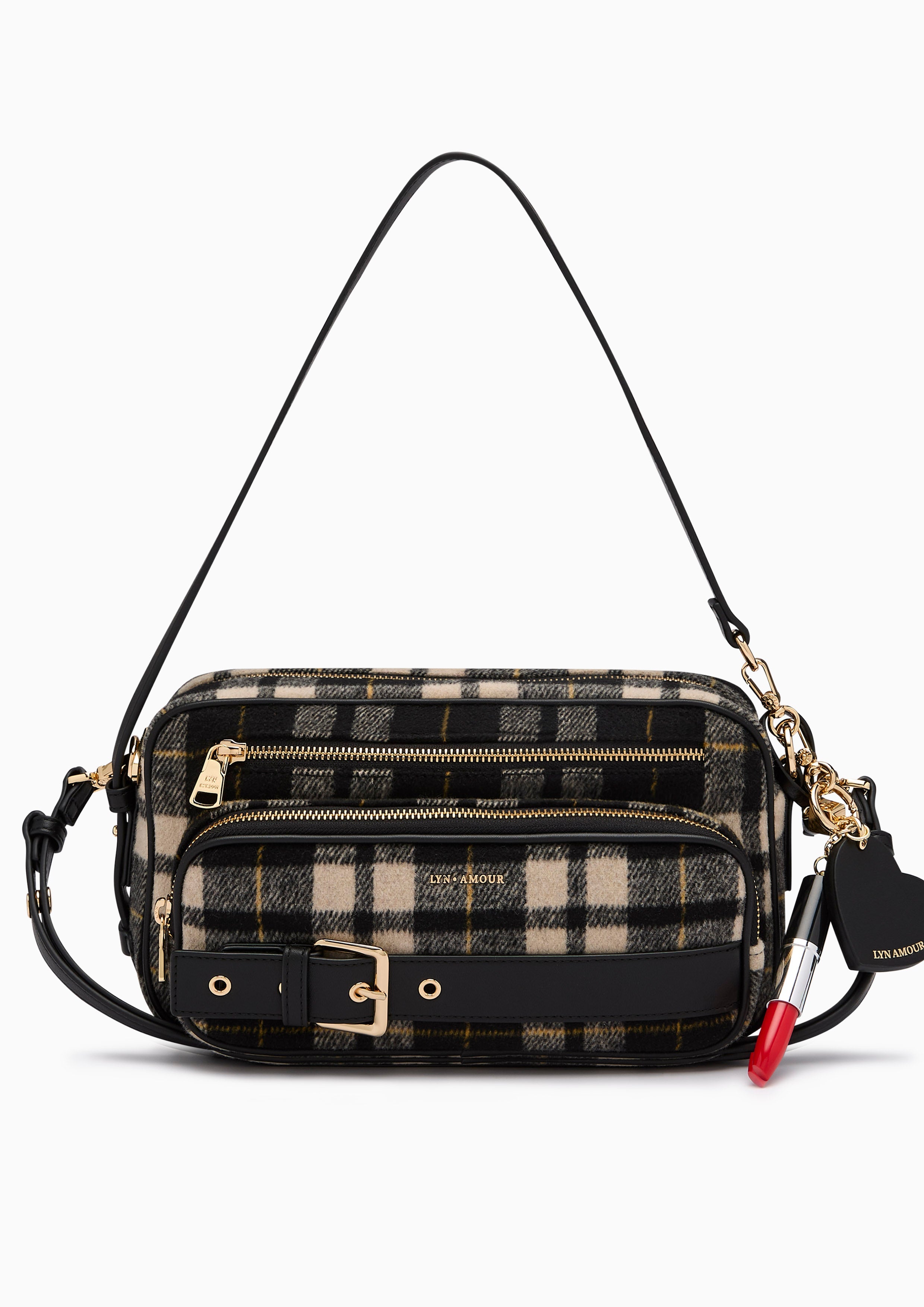 Cetus  M Shoulder Bag - Printed Black