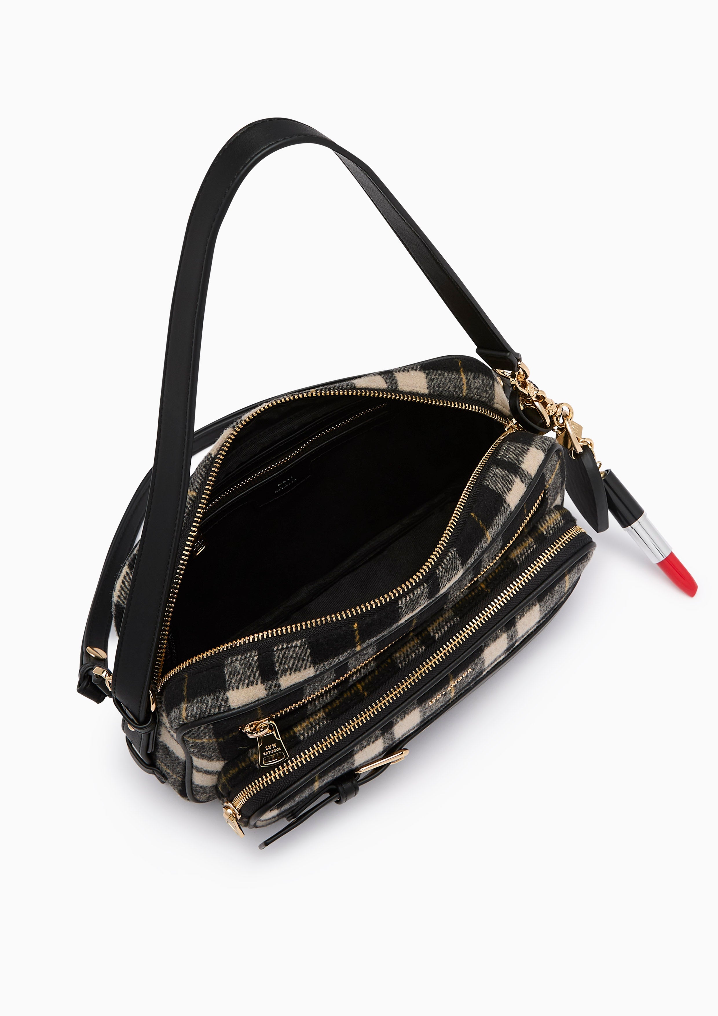 Cetus  M Shoulder Bag - Printed Black