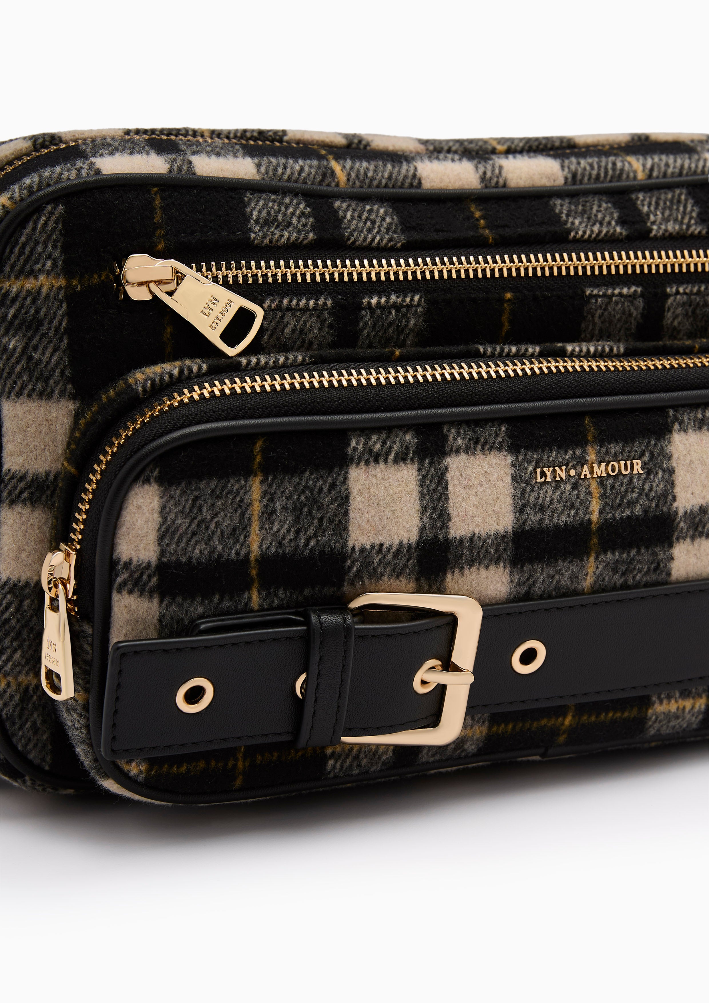 Cetus  M Shoulder Bag - Printed Black