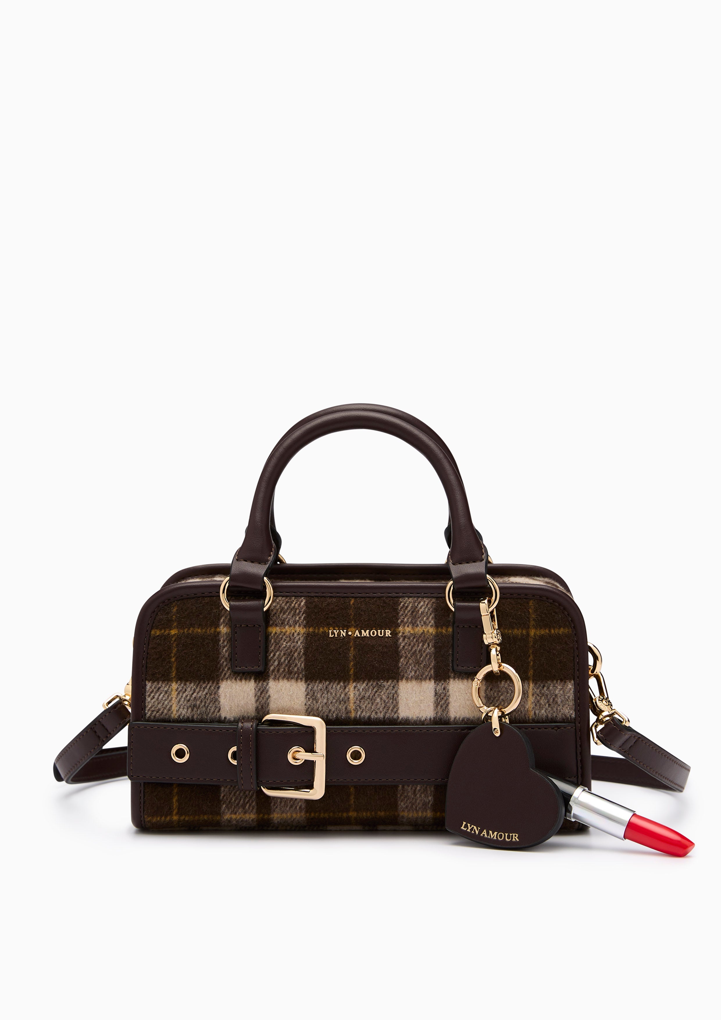 Cetus  S Shoulder Bag - Printed Brown