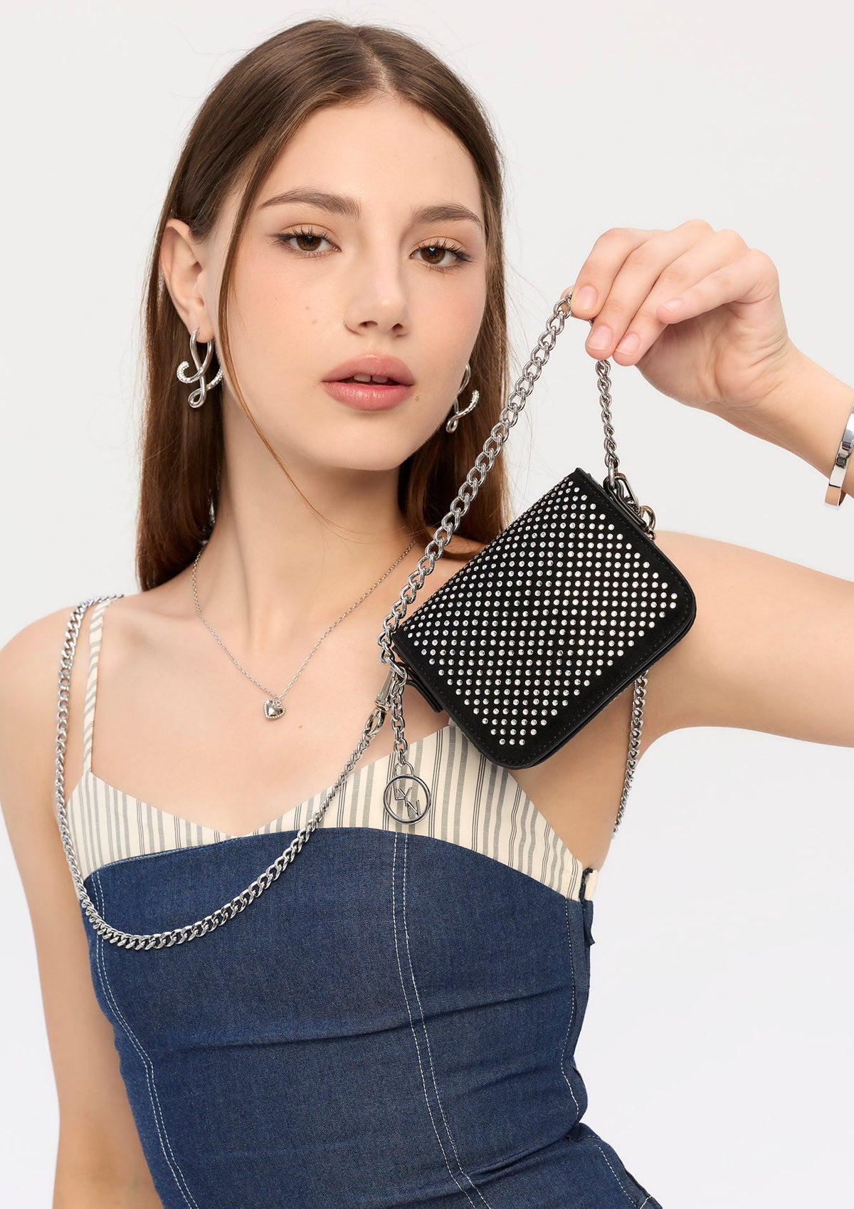 Jagger Mini  Crossbody Bag - Black Variation 2