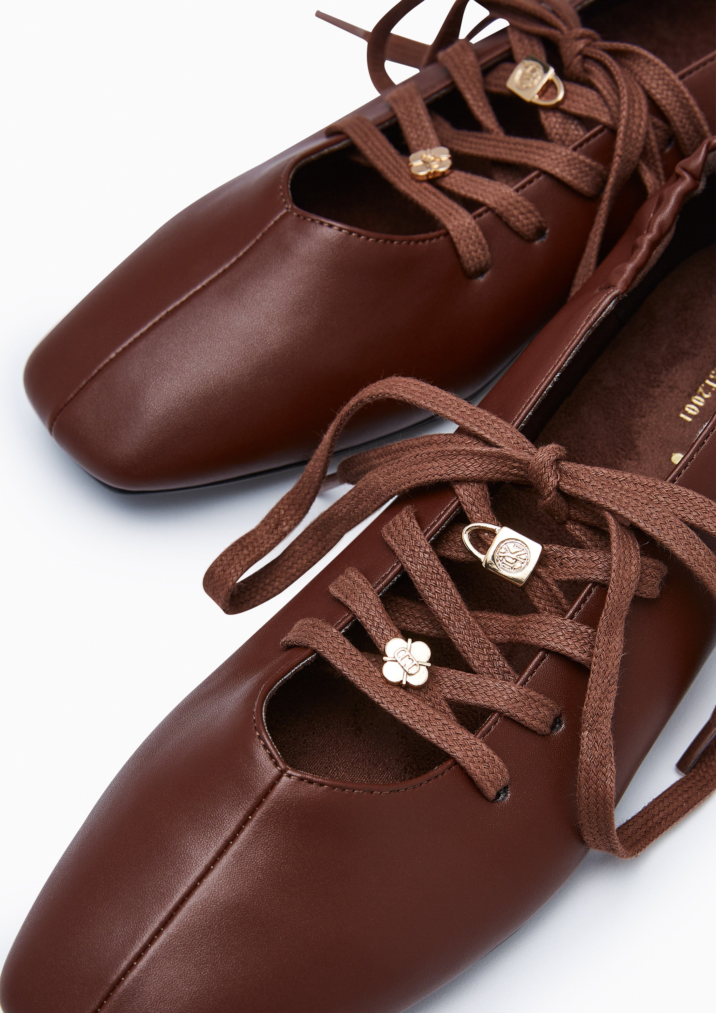 Neo Ballet Flats And Sandals - Dark Brown